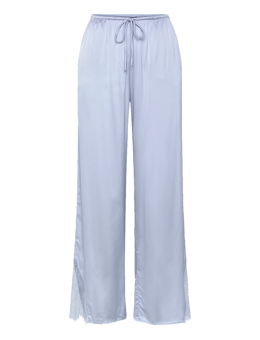 Gina Tricot - Satin loungewear trousers - natbukser - dreamy blue - 0
