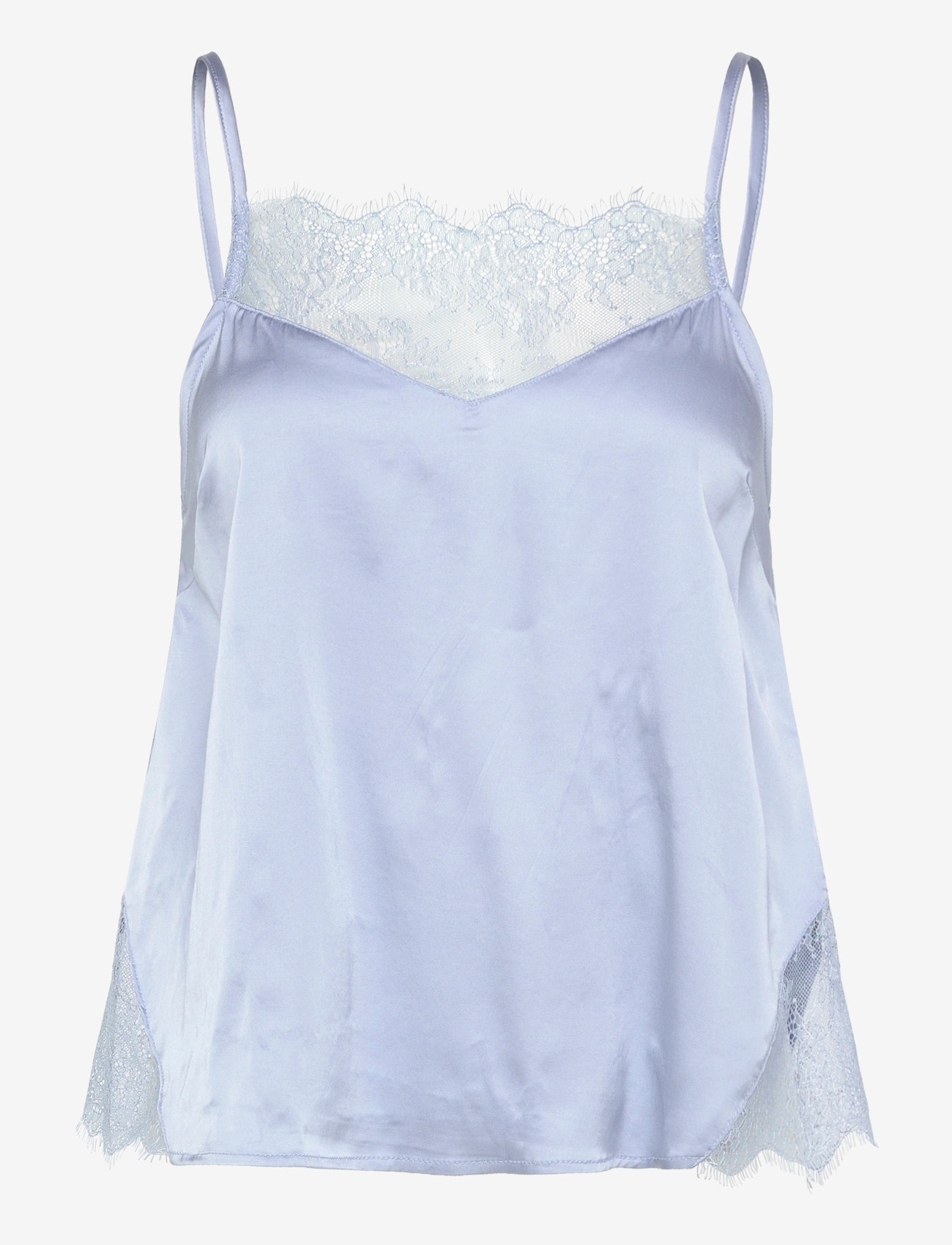 Gina Tricot - Satin loungewear singlet - overdele - dreamy blue - 0