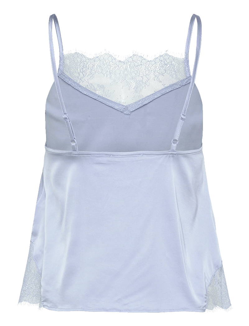 Gina Tricot - Satin loungewear singlet - overdele - dreamy blue - 1