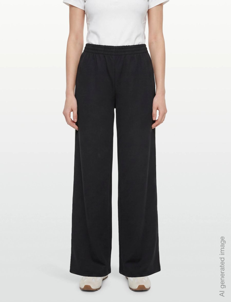 Gina Tricot - Sporty wide trousers - modetrender - black (9000) - 5
