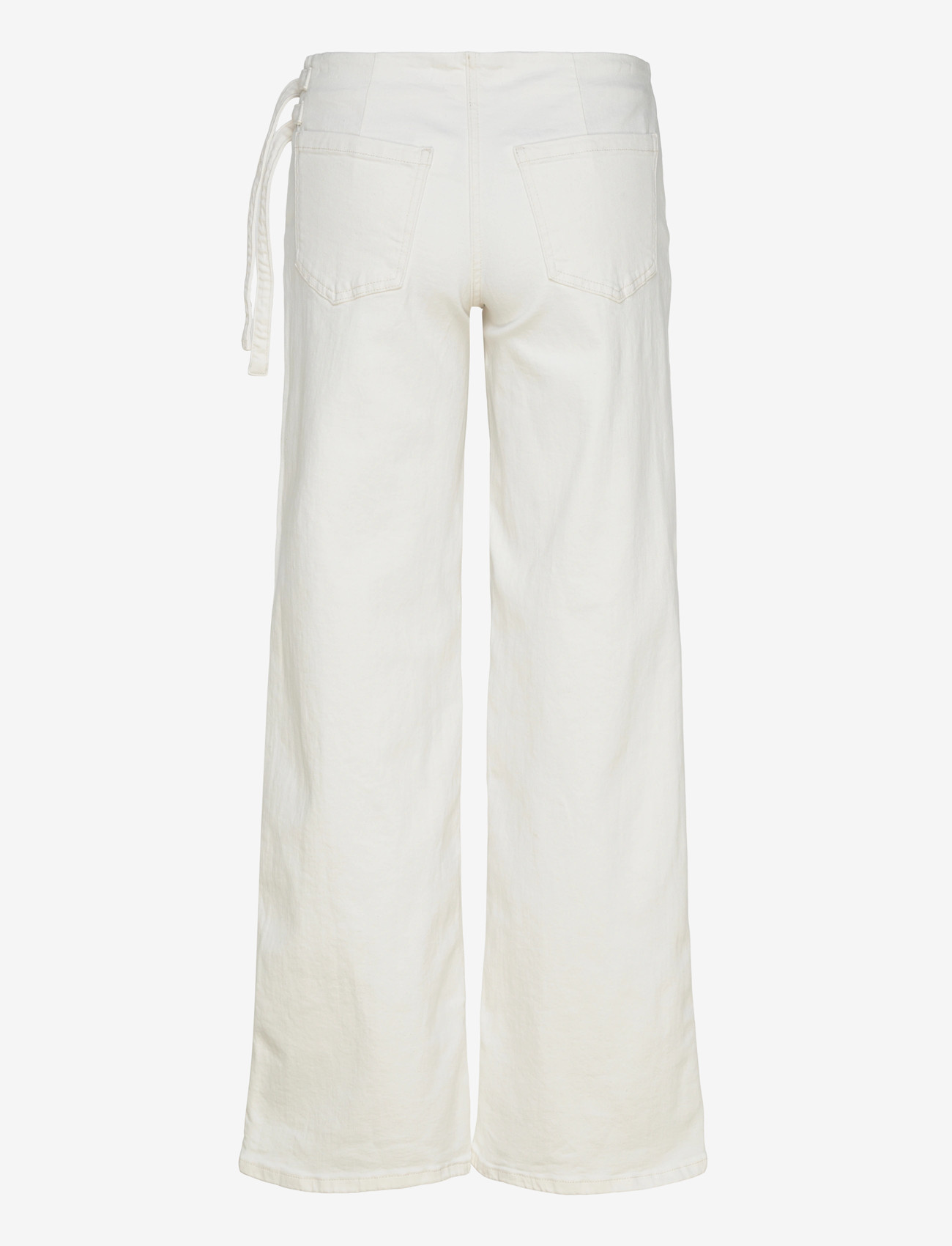 Gina Tricot - Booty belted jeans - brede jeans - offwhite - 2