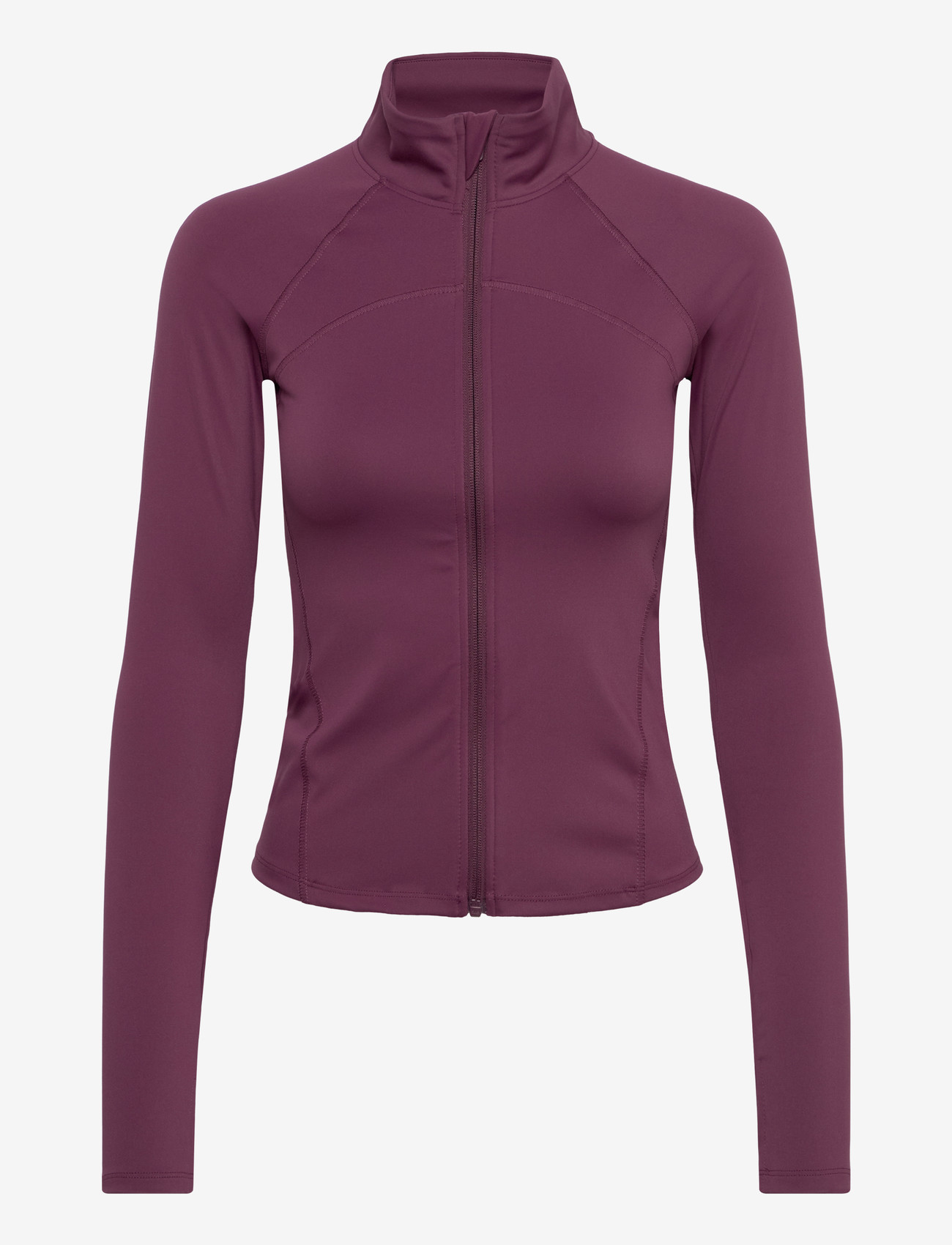 Gina Tricot - Zip yoga jacket - overdele - wine - 0