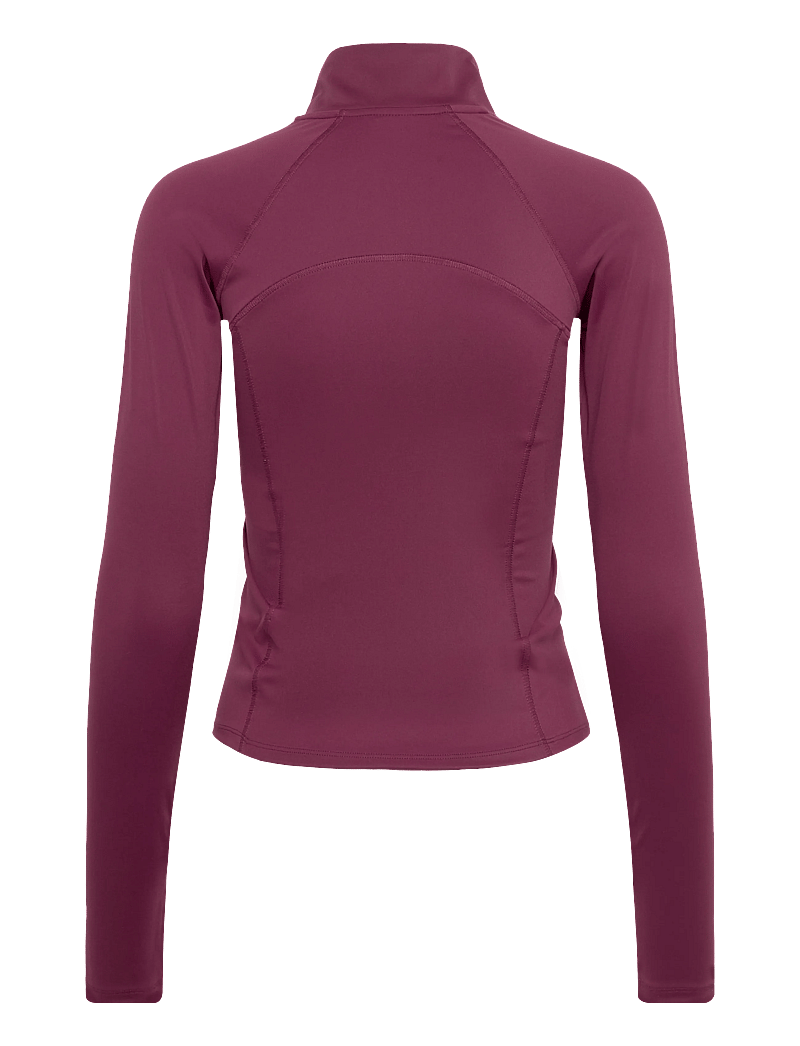Gina Tricot - Zip yoga jacket - oberteile - wine - 1