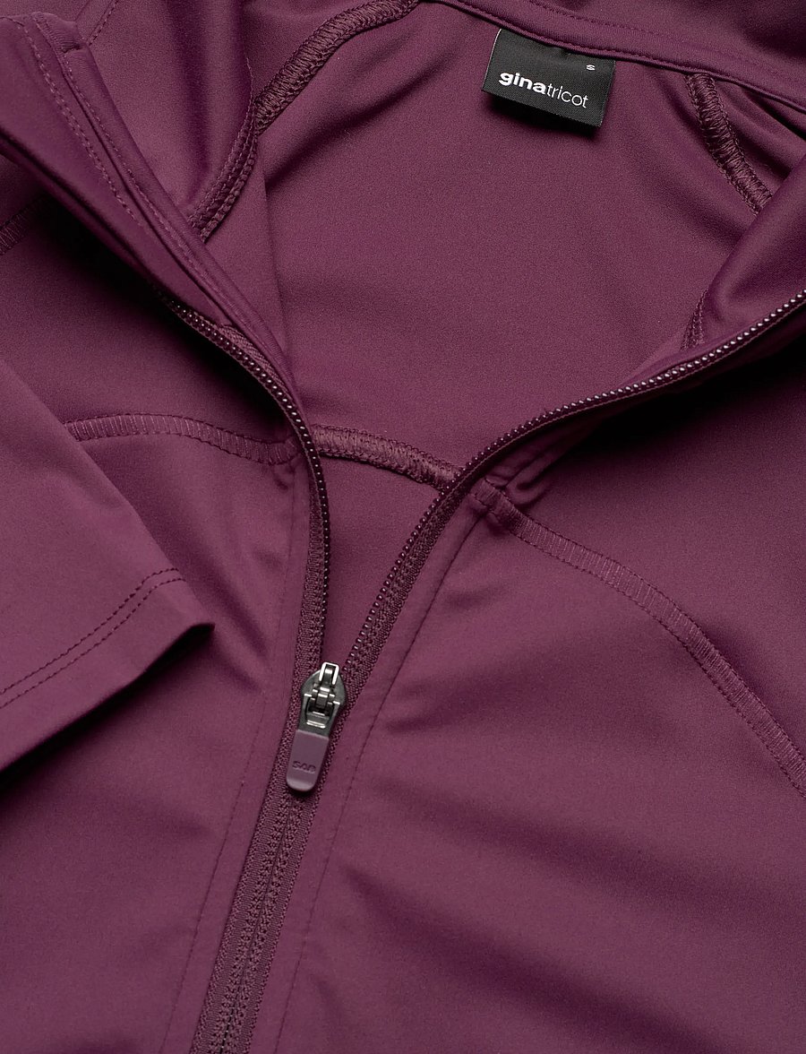 Gina Tricot - Zip yoga jacket - oberteile - wine - 2
