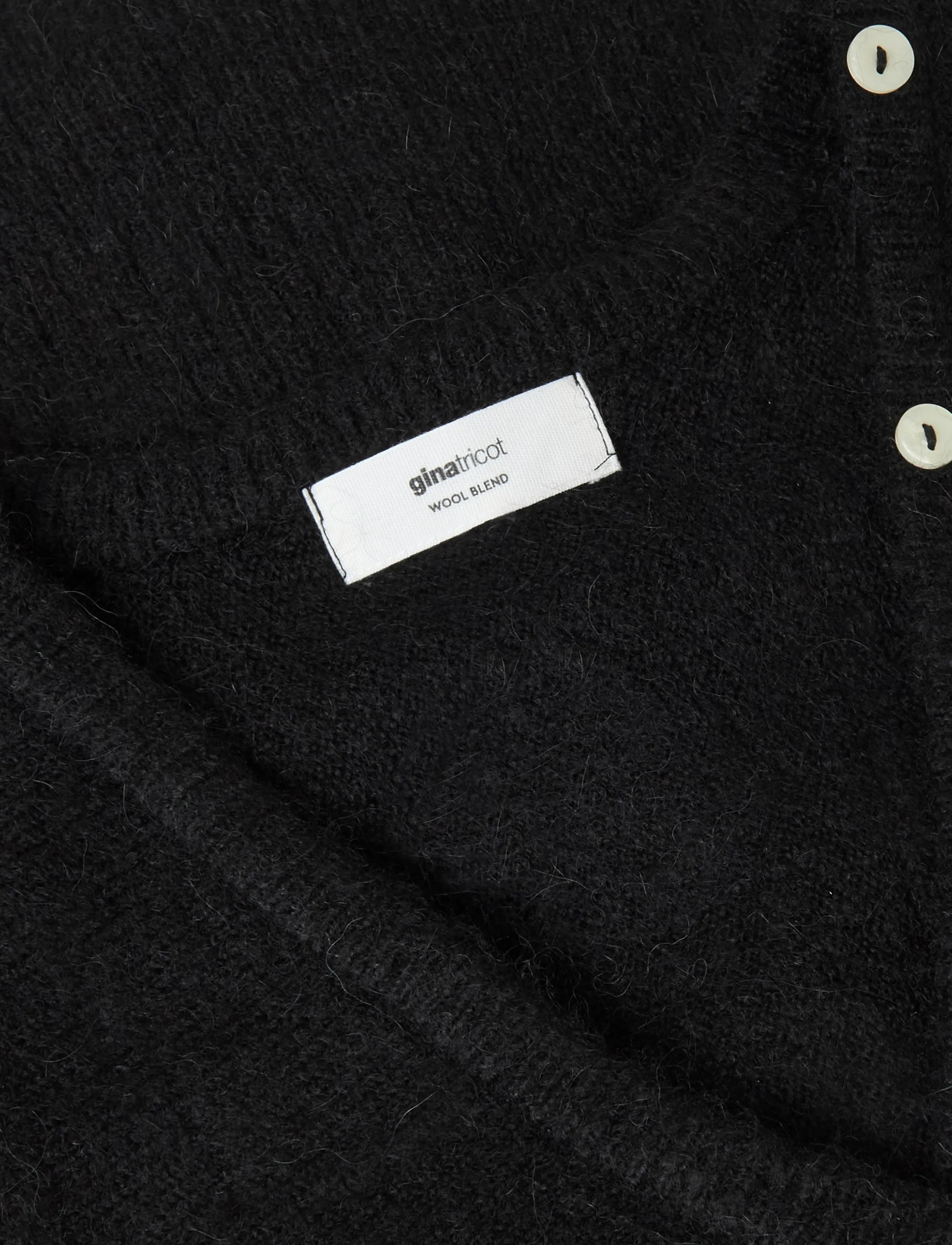 Gina Tricot - Fitted waist knitted cardigan - koftor - black (9000) - 2