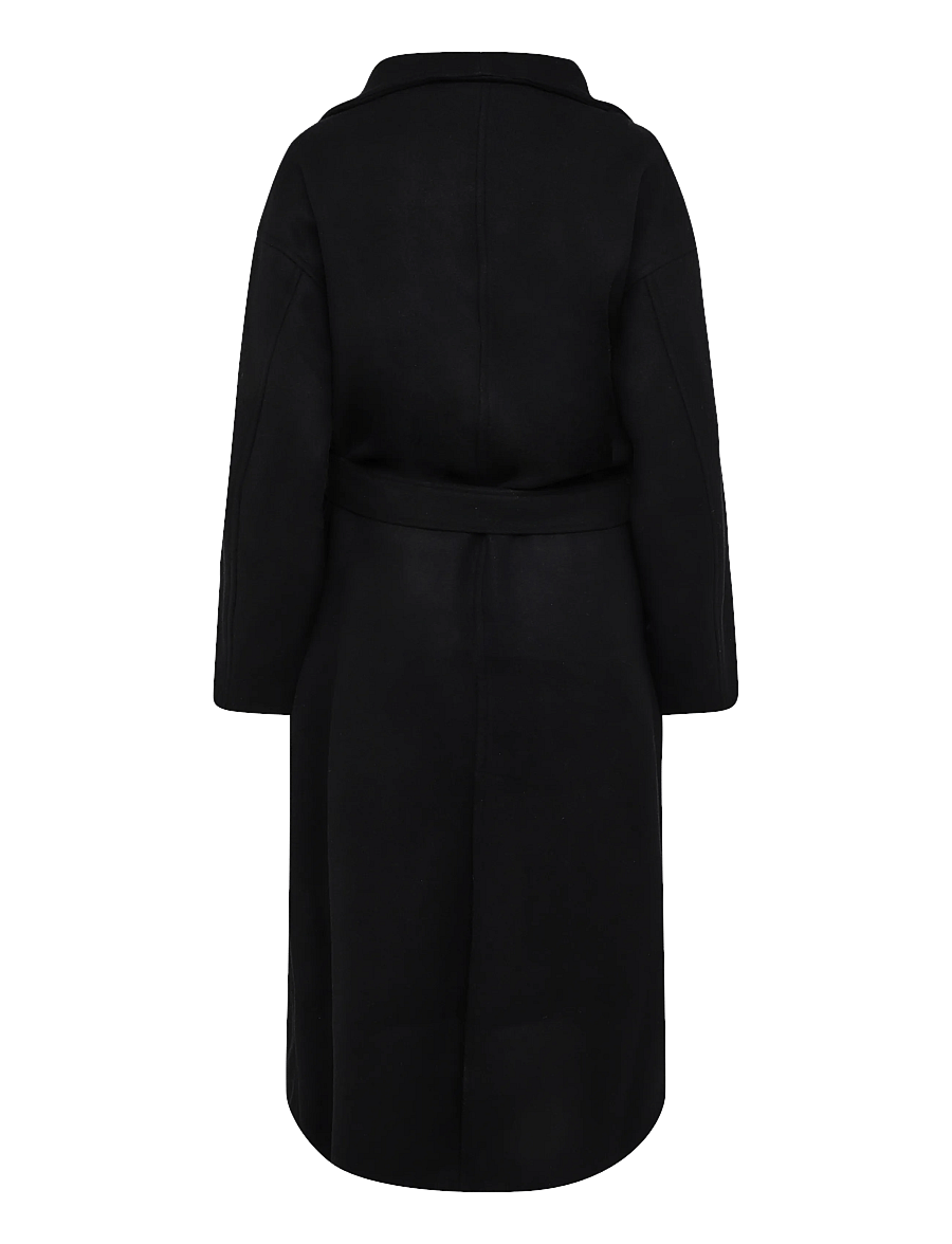 Gina Tricot - High neck wool blend coat - talvejoped - black (9000) - 1