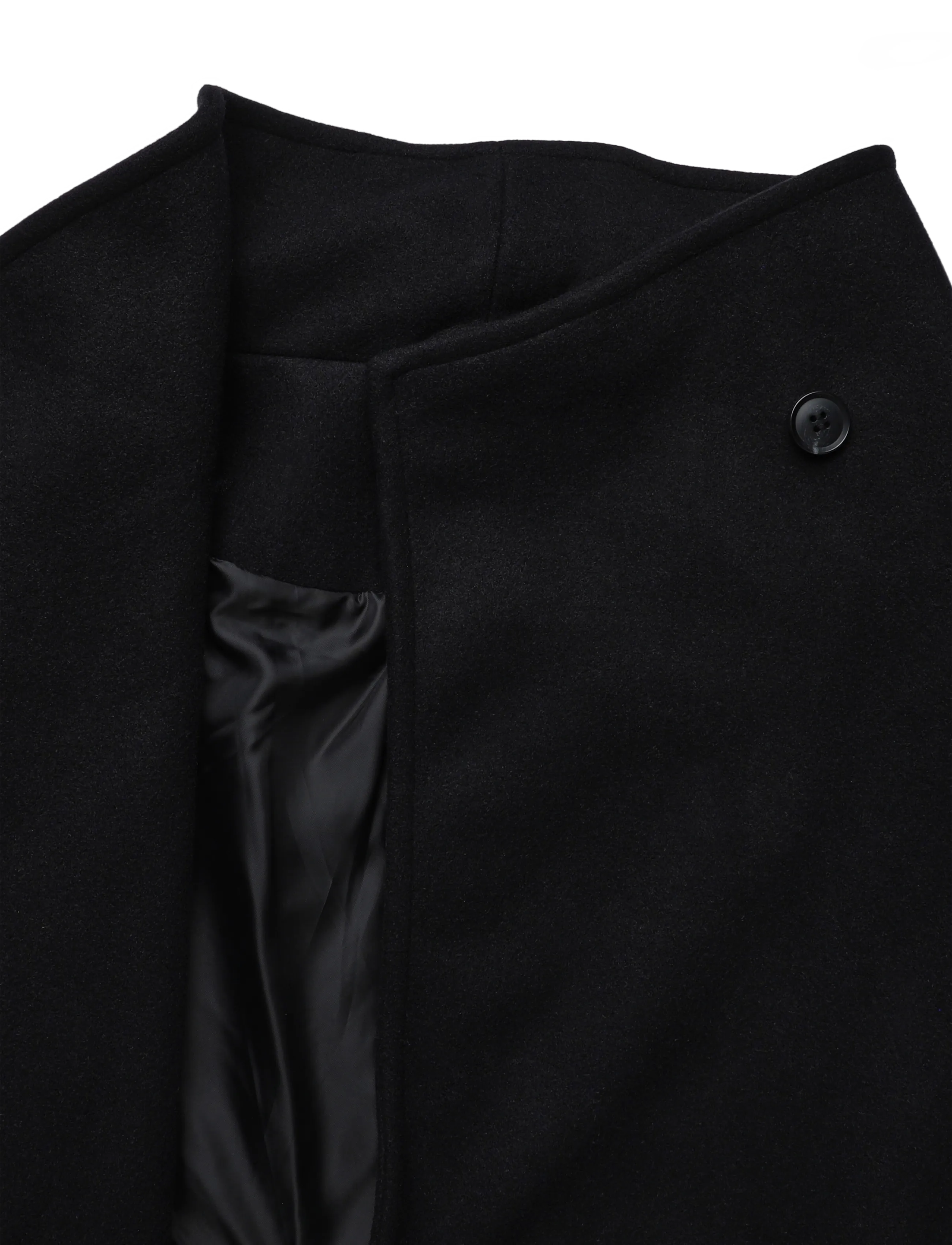 Gina Tricot - High neck wool blend coat - talvejoped - black (9000) - 2