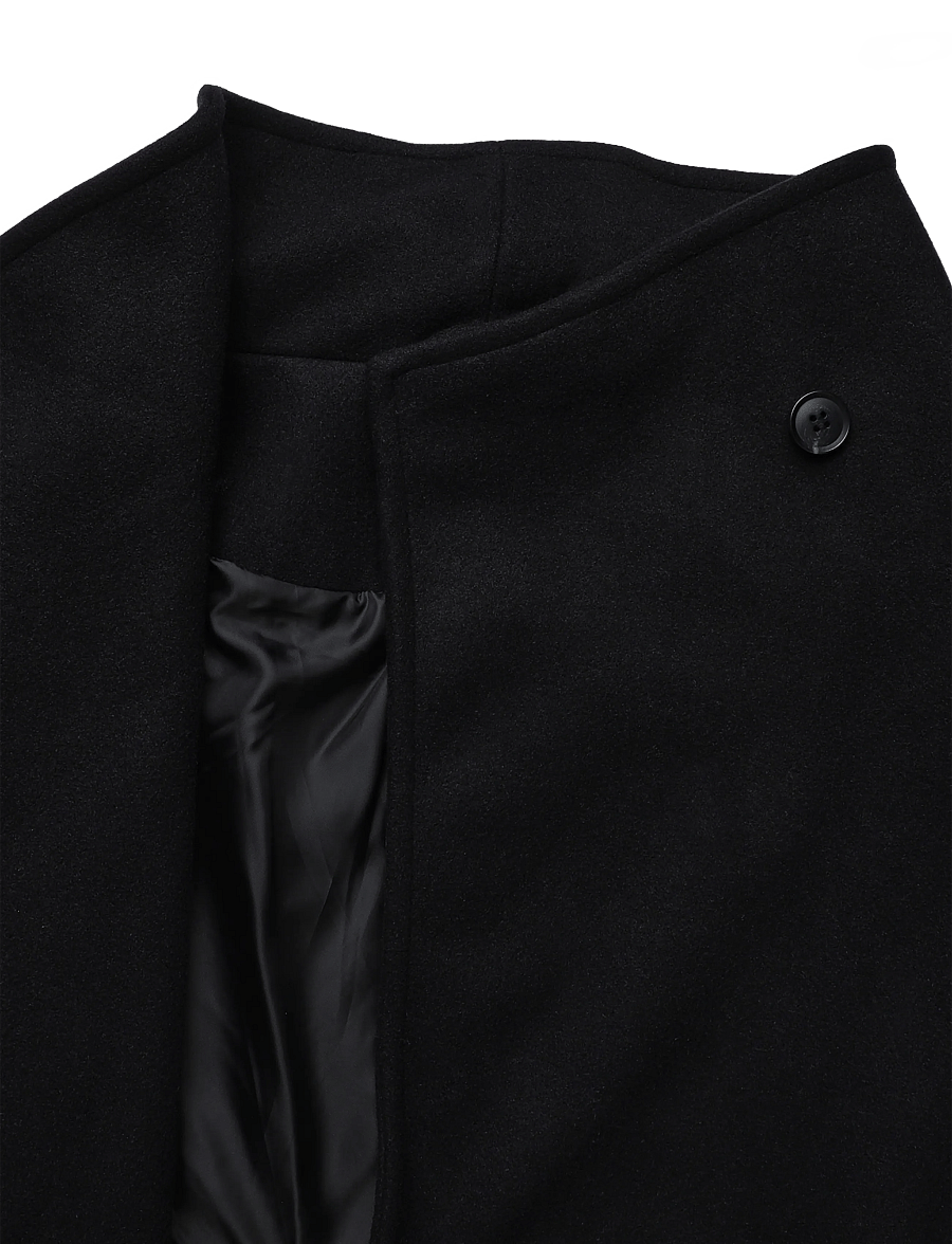 Gina Tricot - High neck wool blend coat - talvejoped - black (9000) - 2