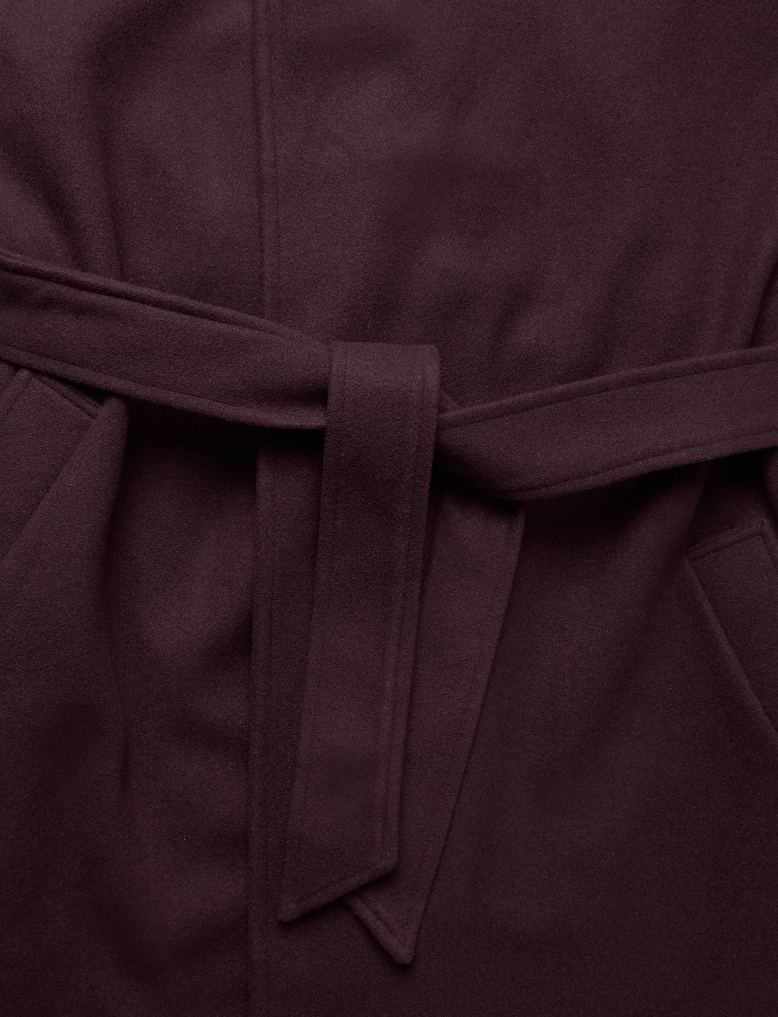 Gina Tricot - High neck wool blend coat - vinterjakker - deep plum - 3
