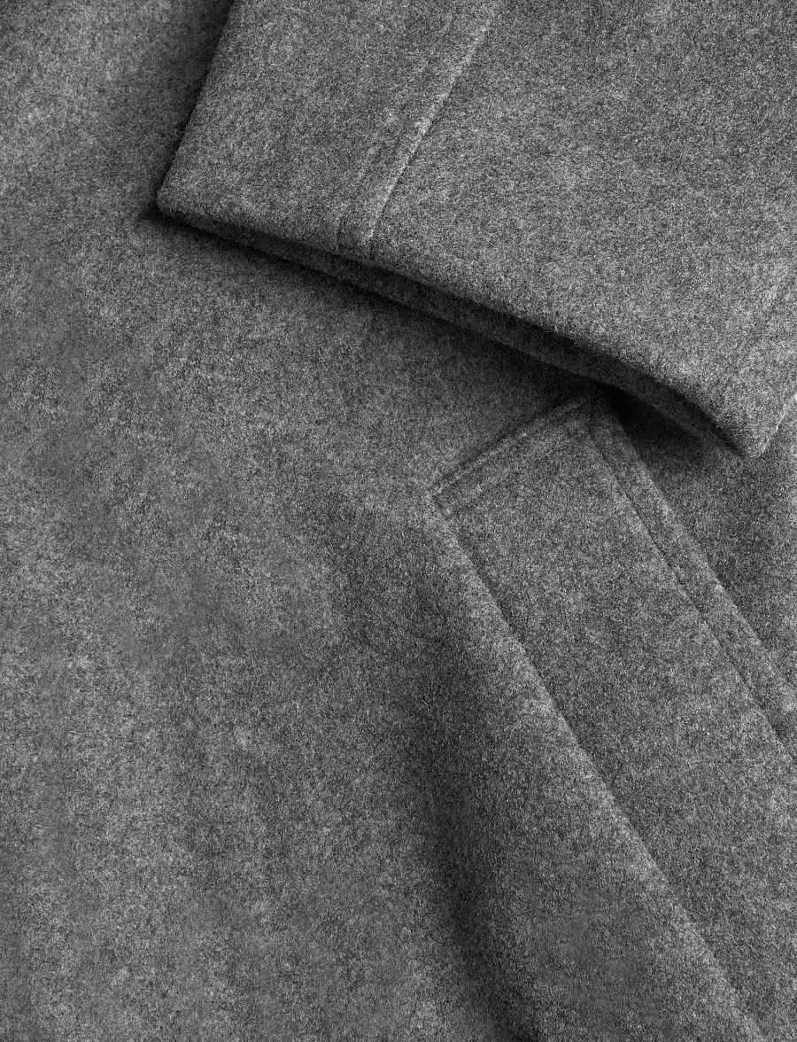 Gina Tricot - High neck wool blend coat - vinterjakker - grey - 3