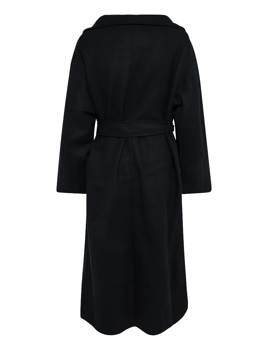 Gina Tricot - High neck wool blend coat - vinterjakker - navy - 1