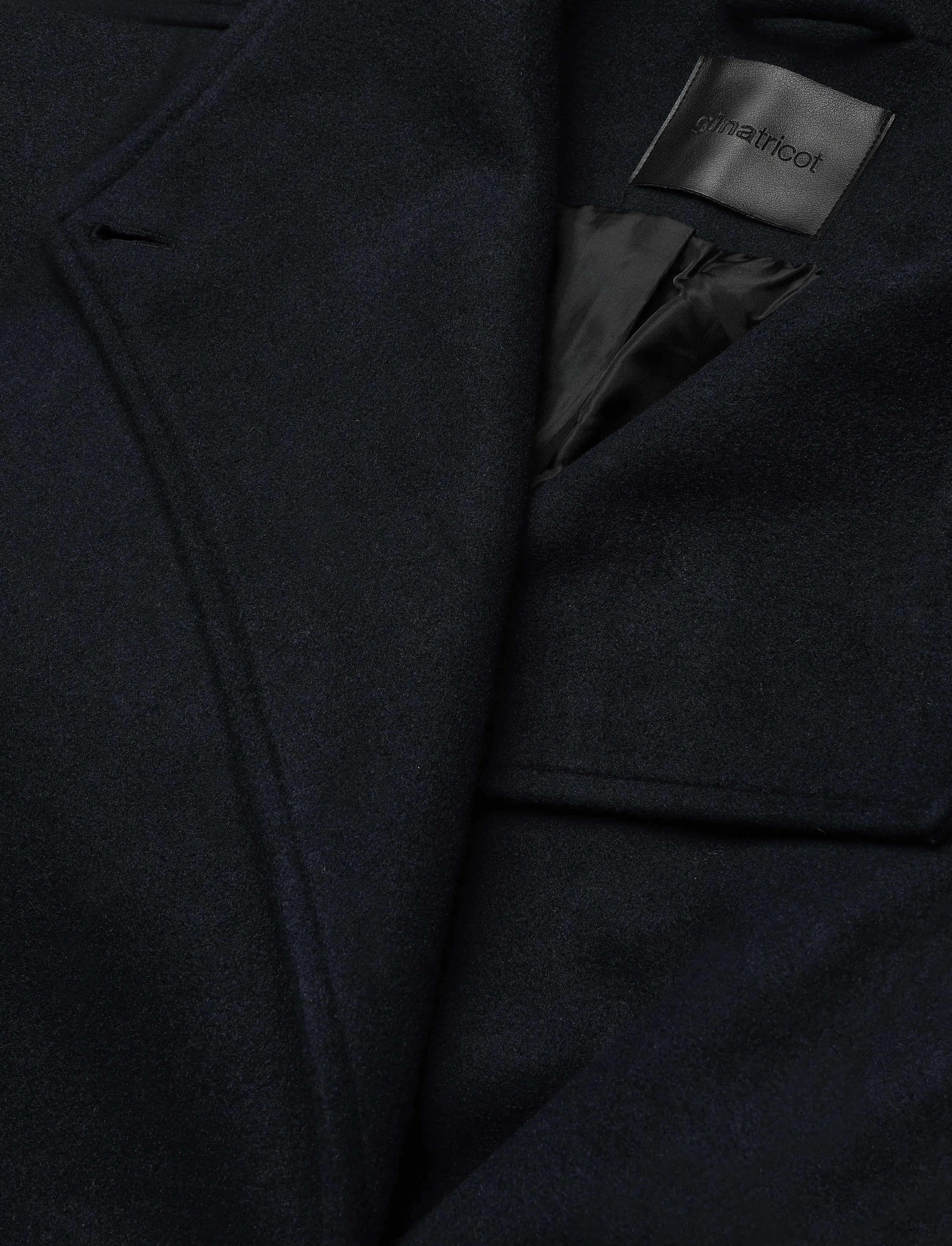 Gina Tricot - High neck wool blend coat - vinterjakker - navy - 2