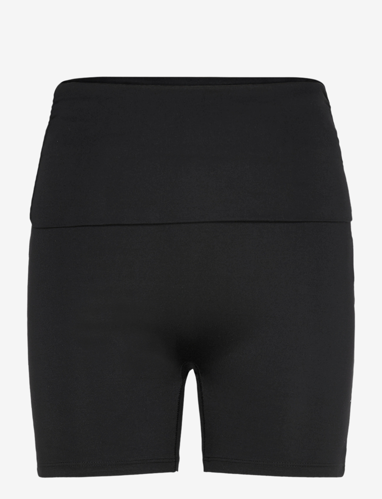 Gina Tricot - Soft folded yoga shorts - træningsshorts - black (9000) - 0