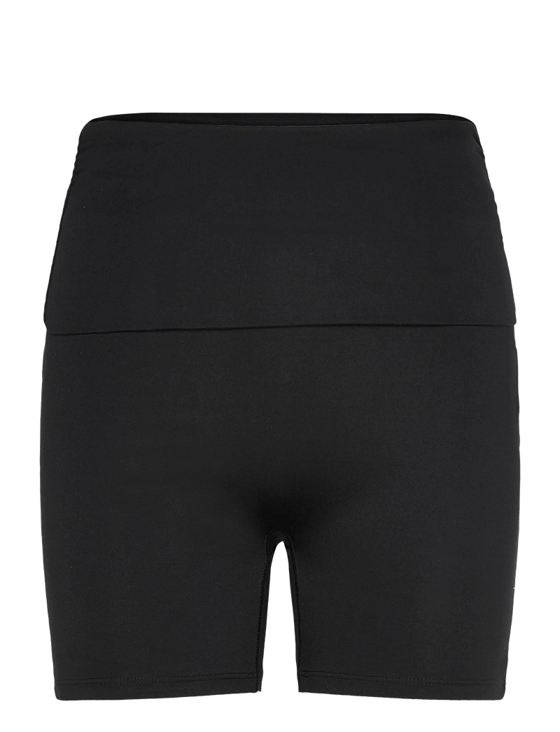 Gina Tricot - Soft folded yoga shorts - træningsshorts - black (9000) - 0