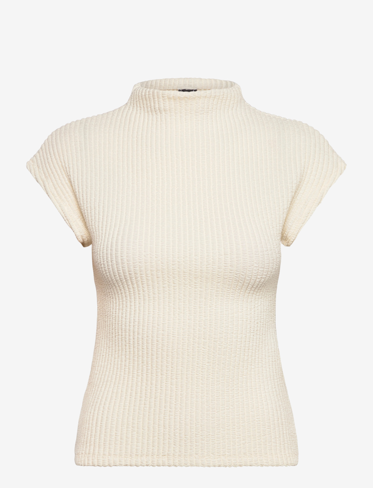 Gina Tricot - Funnel neck top - striktrøjer - egret (1144) - 1