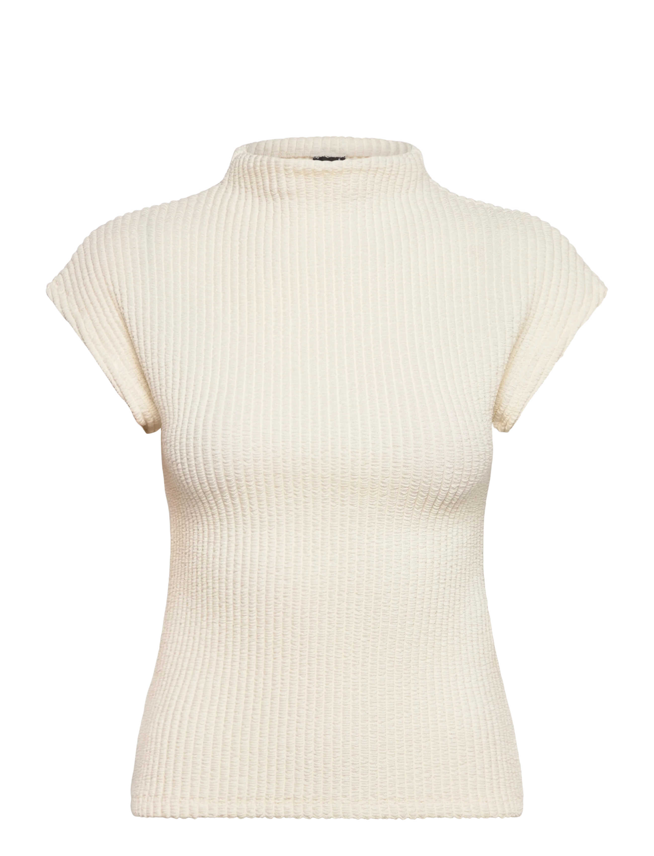 Gina Tricot Funnel neck top - Gina Tricot - EGRET (1144) / cream