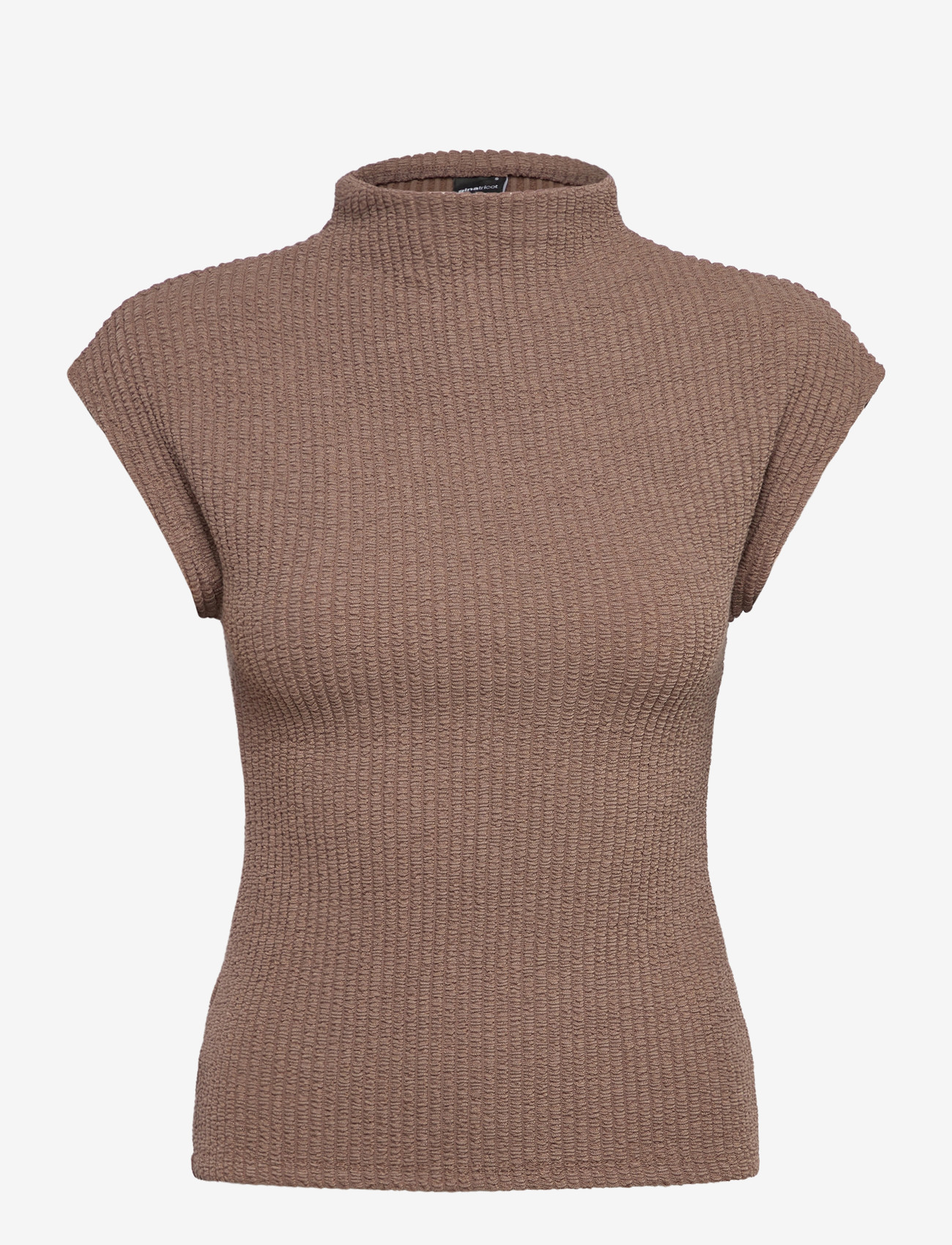 Gina Tricot - Funnel neck top - stickade tröjor - falcon (7092) - 0