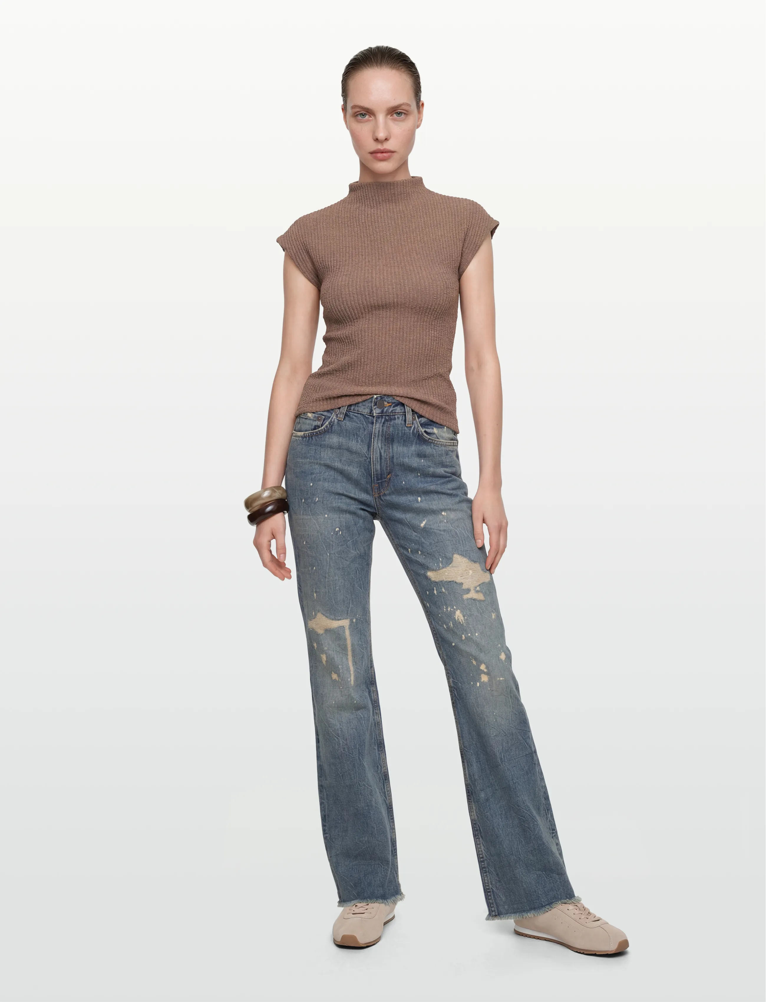 Gina Tricot - Funnel neck top - jumpers - falcon (7092) - 0
