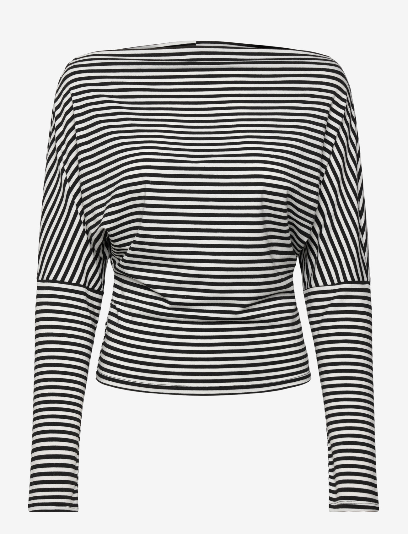 Gina Tricot - Dropped shoulder top - striktrøjer - stripe (1057) - 1