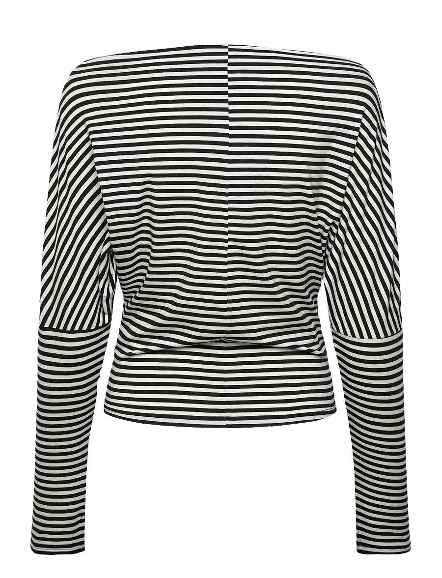 Gina Tricot - Dropped shoulder top - striktrøjer - stripe (1057) - 2