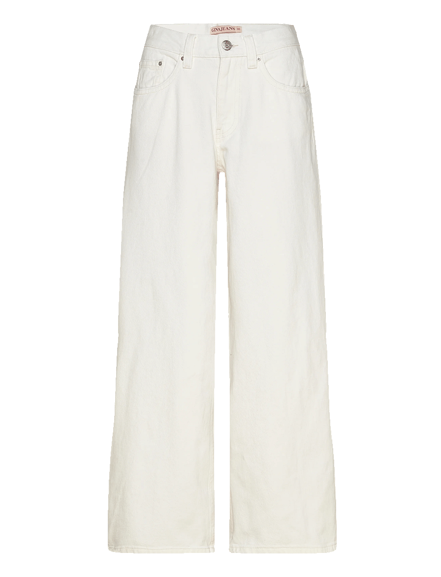 Gina Tricot - Baggy babe jeans - hosen mit weitem bein - offwhite - 1