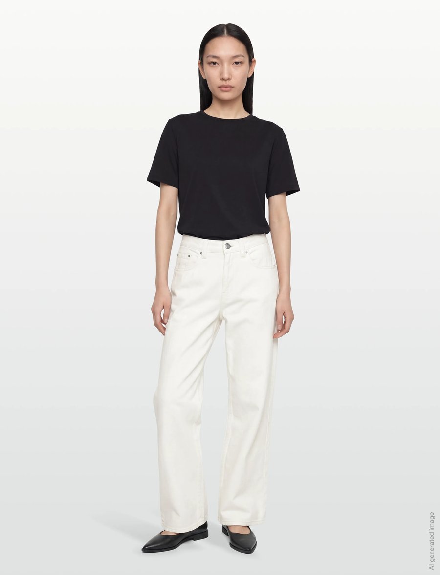 Gina Tricot - Baggy babe jeans - hosen mit weitem bein - offwhite - 0