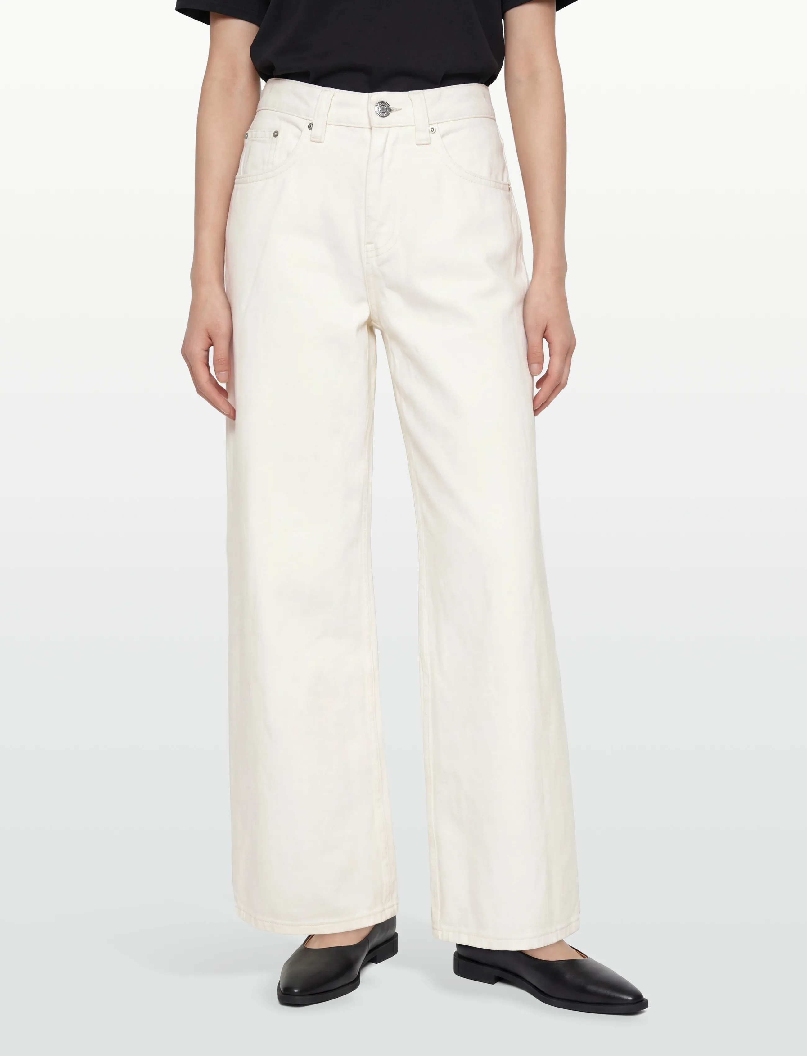 Gina Tricot - Baggy babe jeans - brede jeans - offwhite - 3