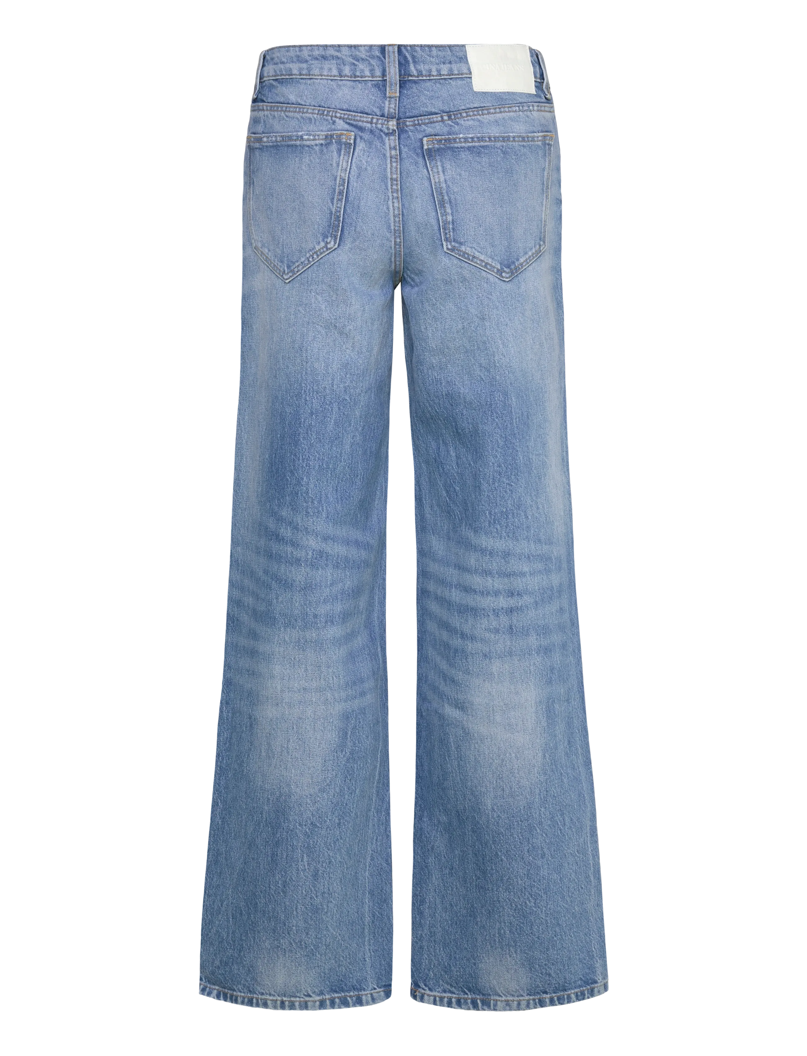 Gina Tricot - Boss bby wide jeans - brede jeans - mid blue - 1