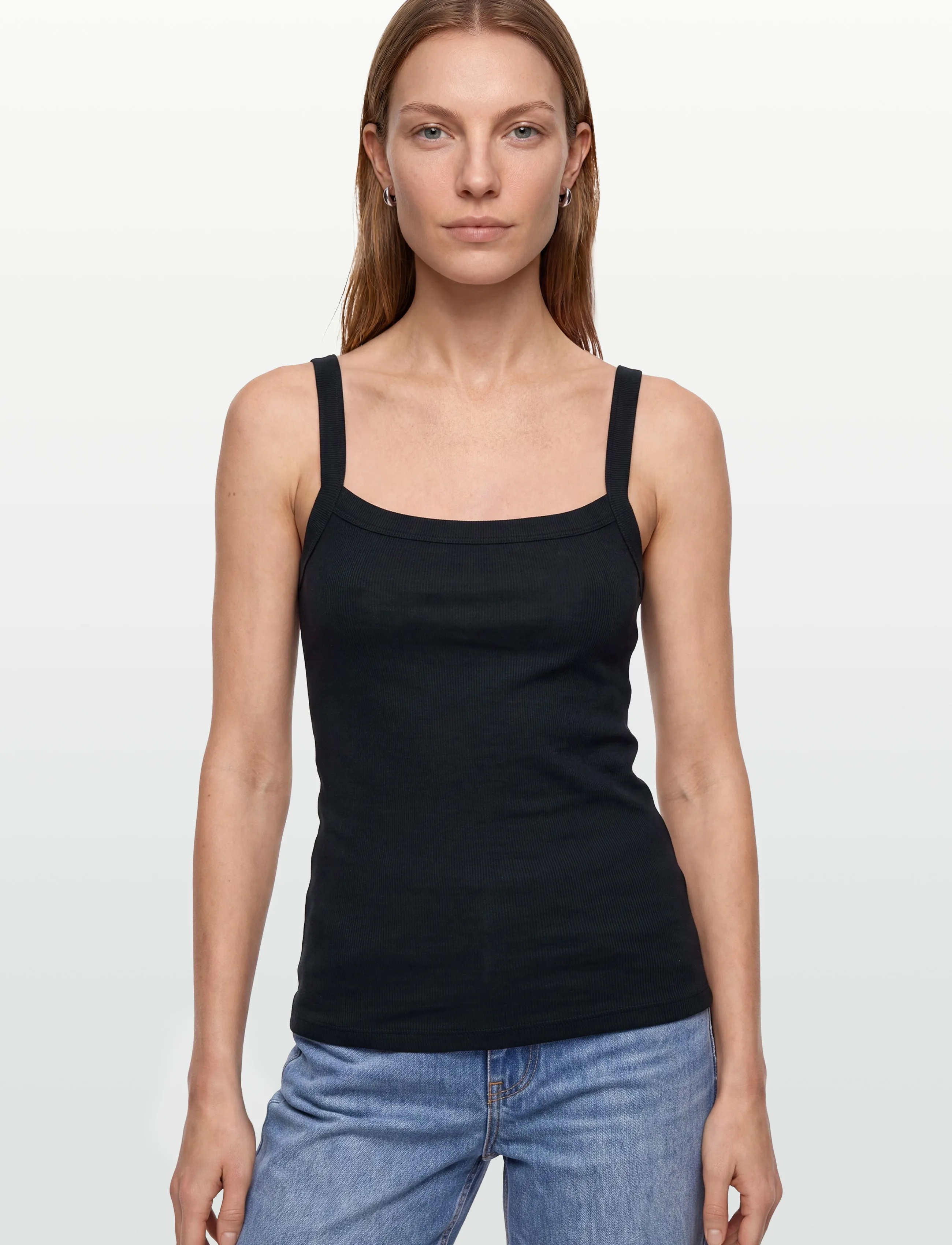 Gina Tricot - Tight fit rib singlet - Ärmellose tops - black (9000) - 3