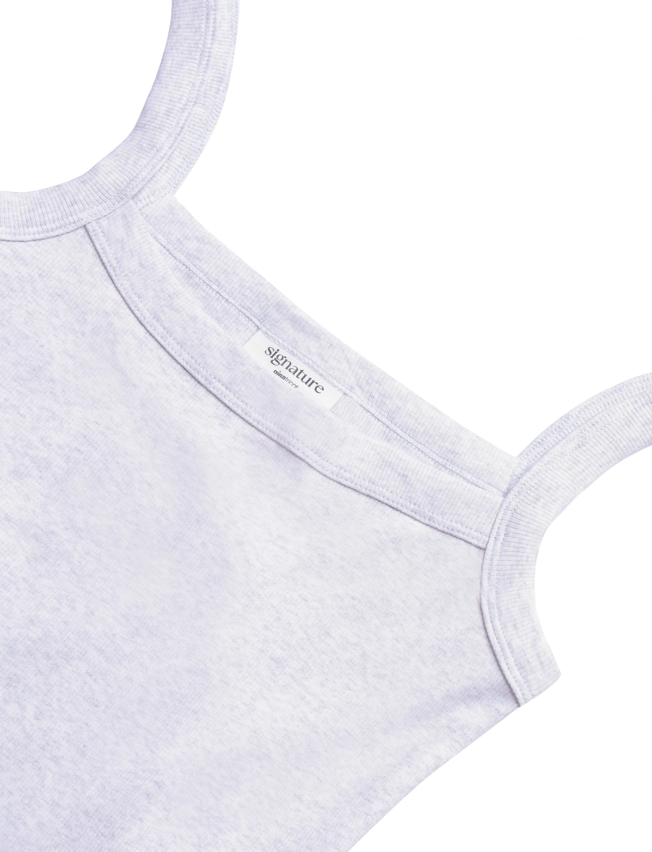 Gina Tricot - Tight fit rib singlet - sleeveless tops - grey melange (8181) - 2