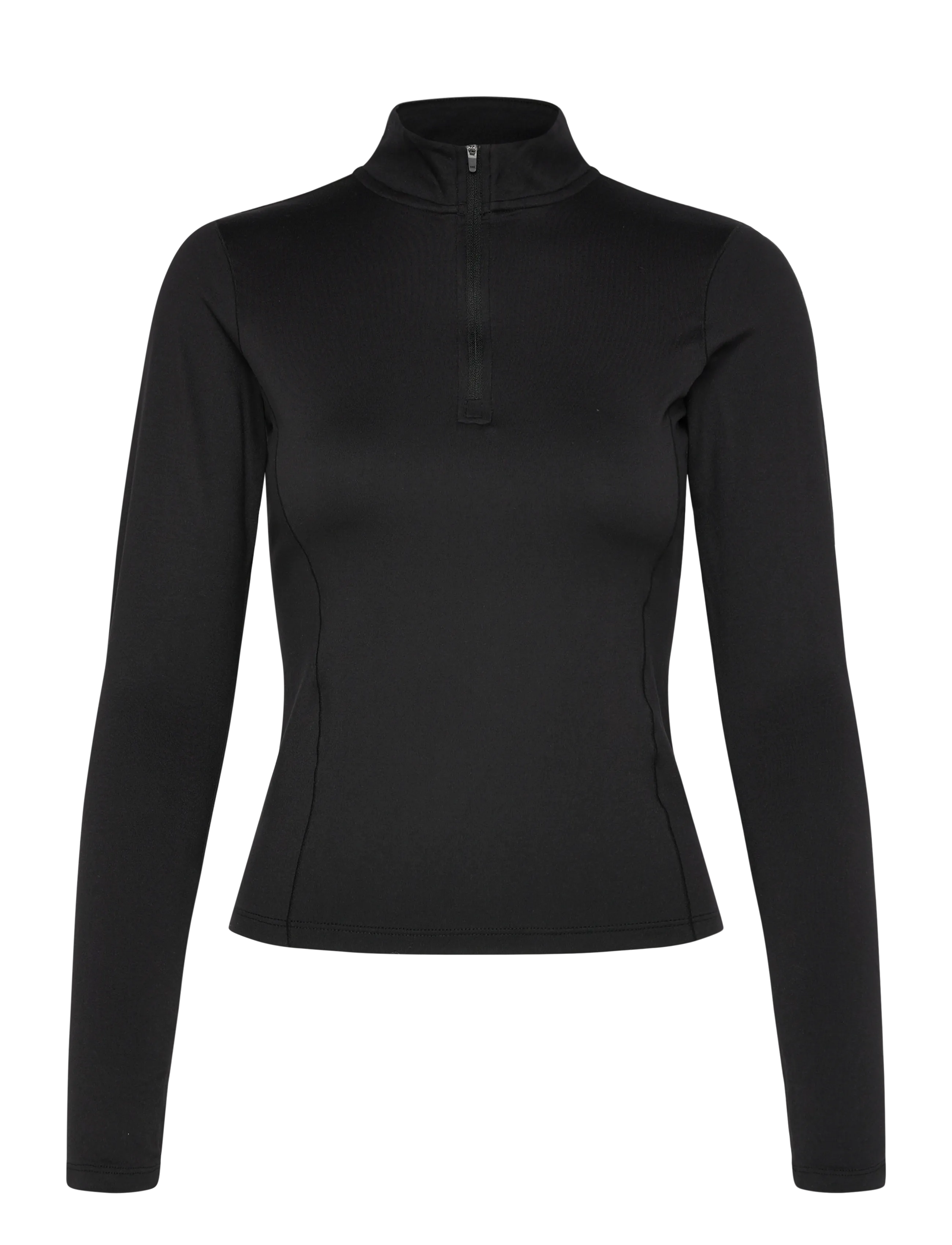 Gina Tricot Half zip yoga top - Nyheter - BLACK (9000) / black