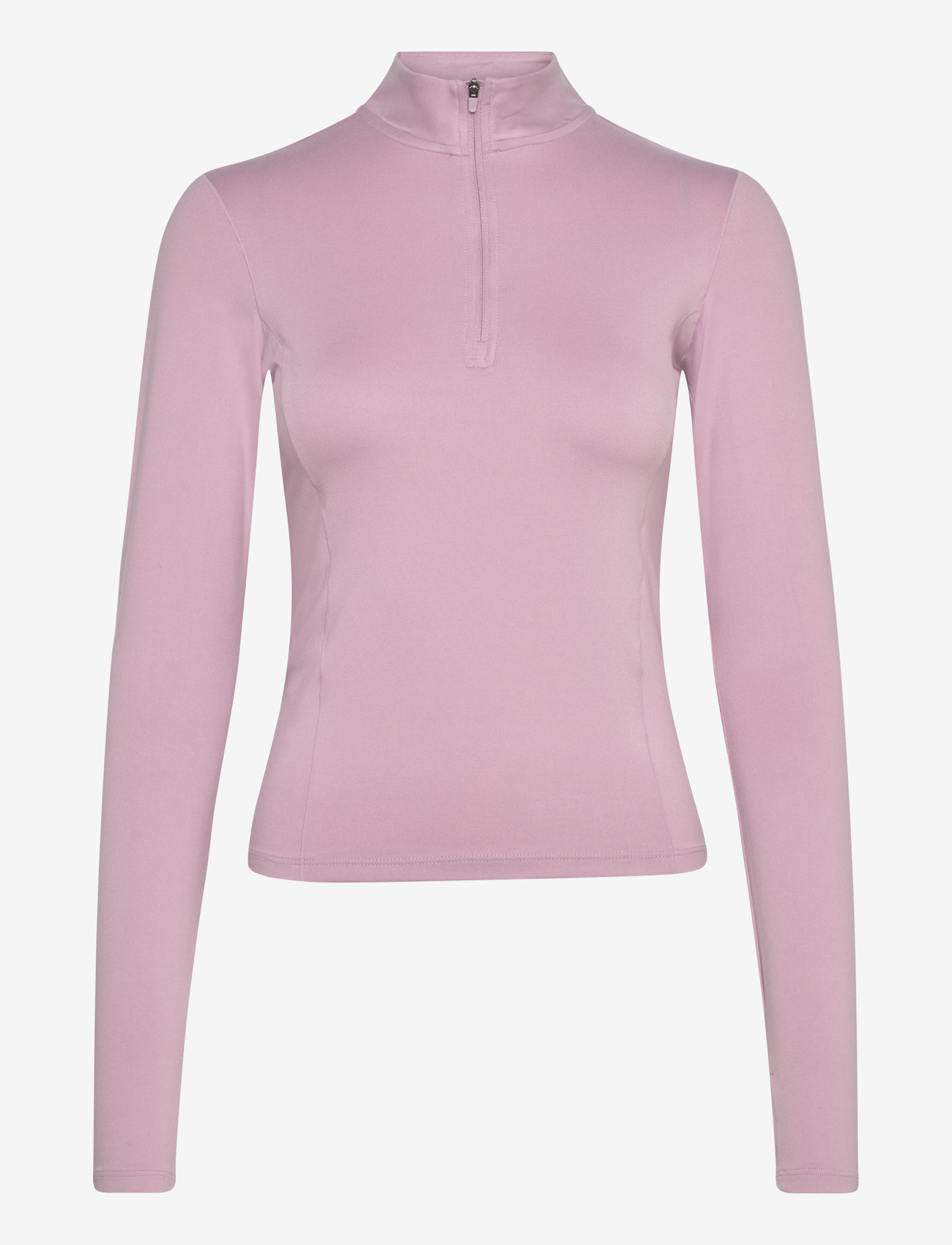 Gina Tricot - Half zip yoga top - overdele - dusty pink - 0