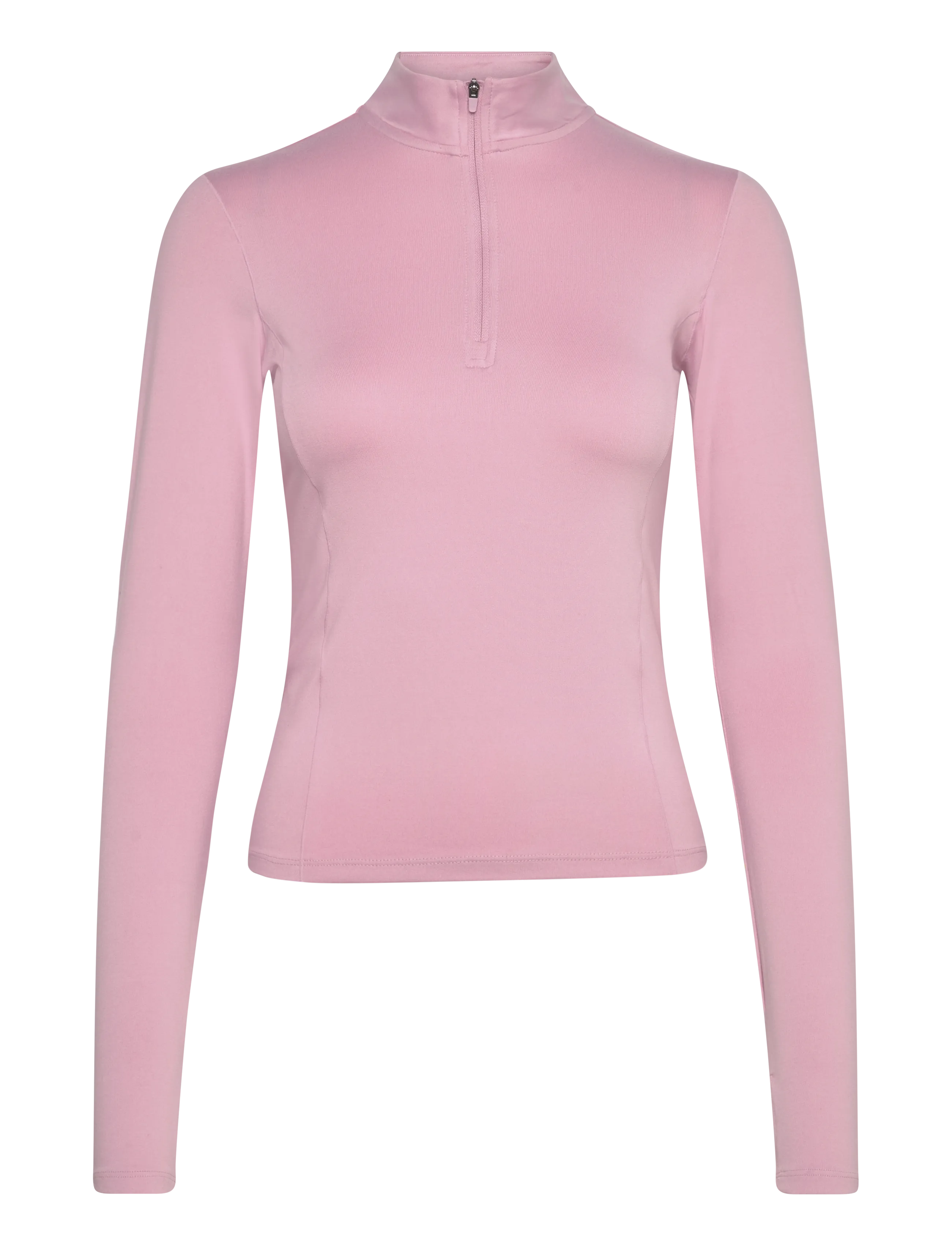 Gina Tricot Half zip yoga top - Gina Tricot - DUSTY PINK / pink/rose