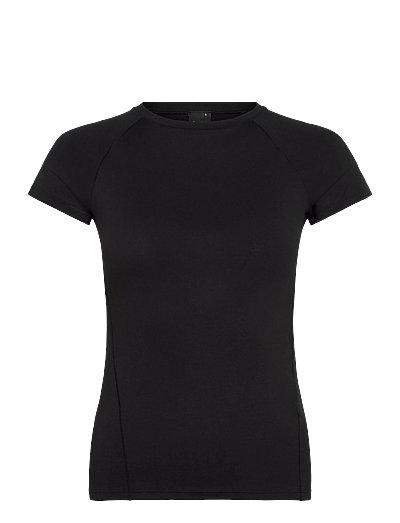 Gina Tricot Soft yoga tee - T-särgid - BLACK (9000) / black