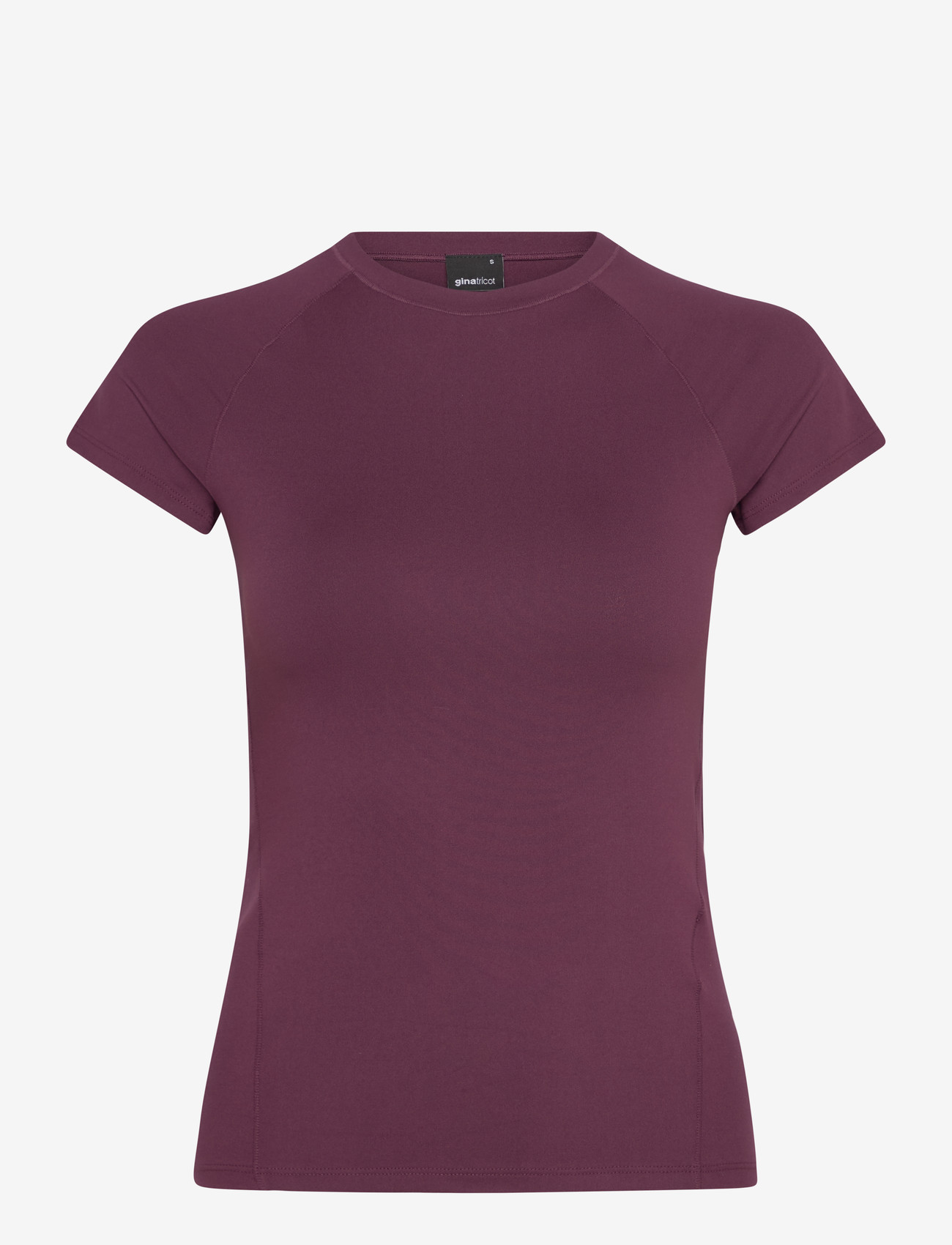 Gina Tricot - Soft yoga tee - t-shirts - wine - 0