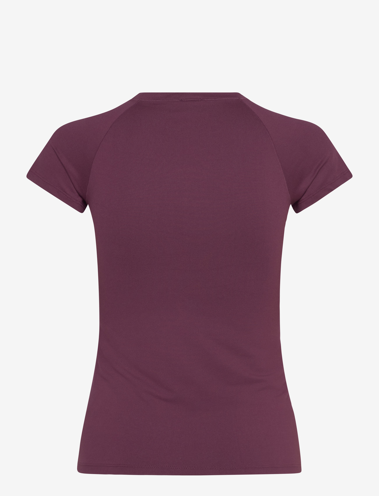 Gina Tricot - Soft yoga tee - t-shirts - wine - 1