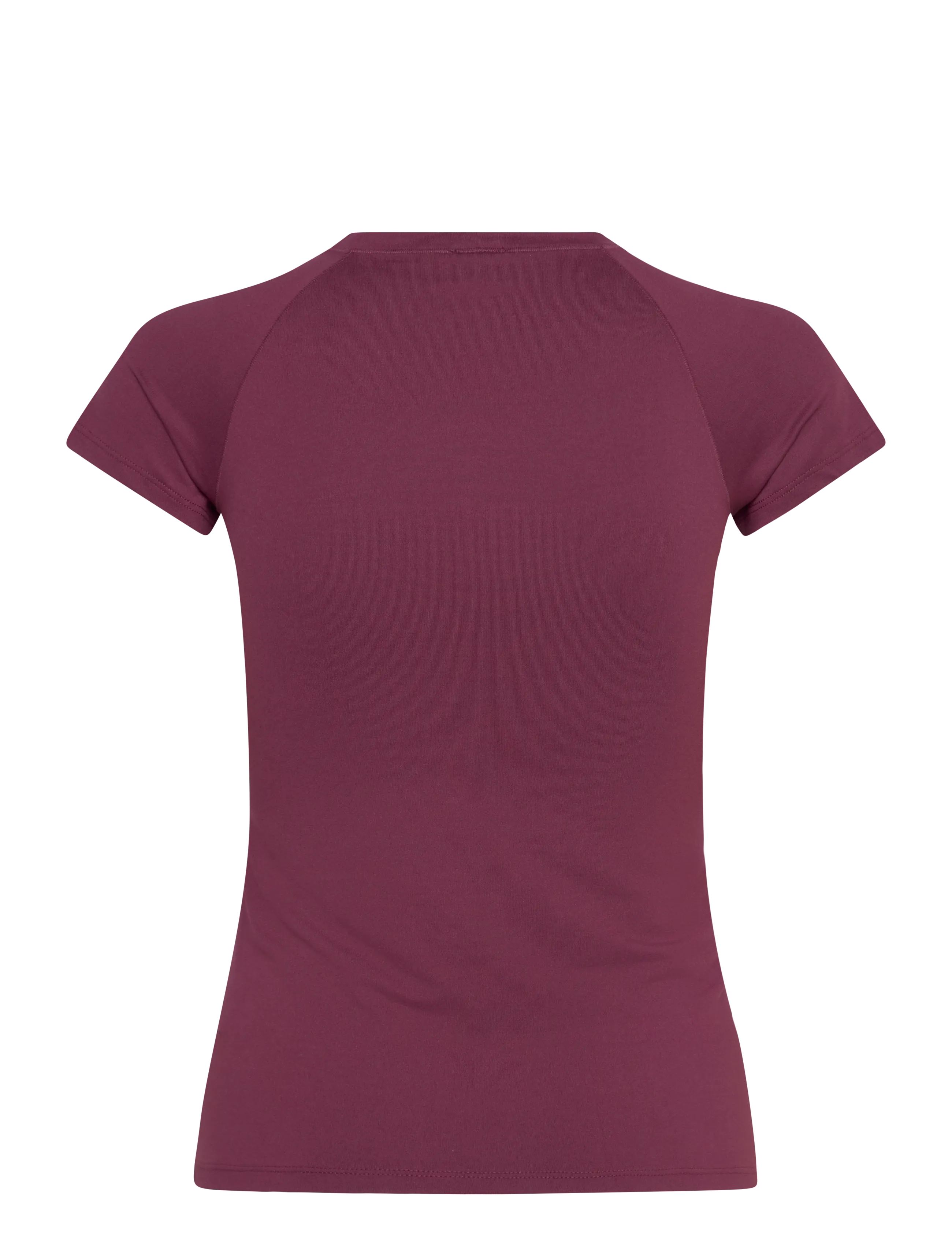 Gina Tricot - Soft yoga tee - t-shirts - wine - 1