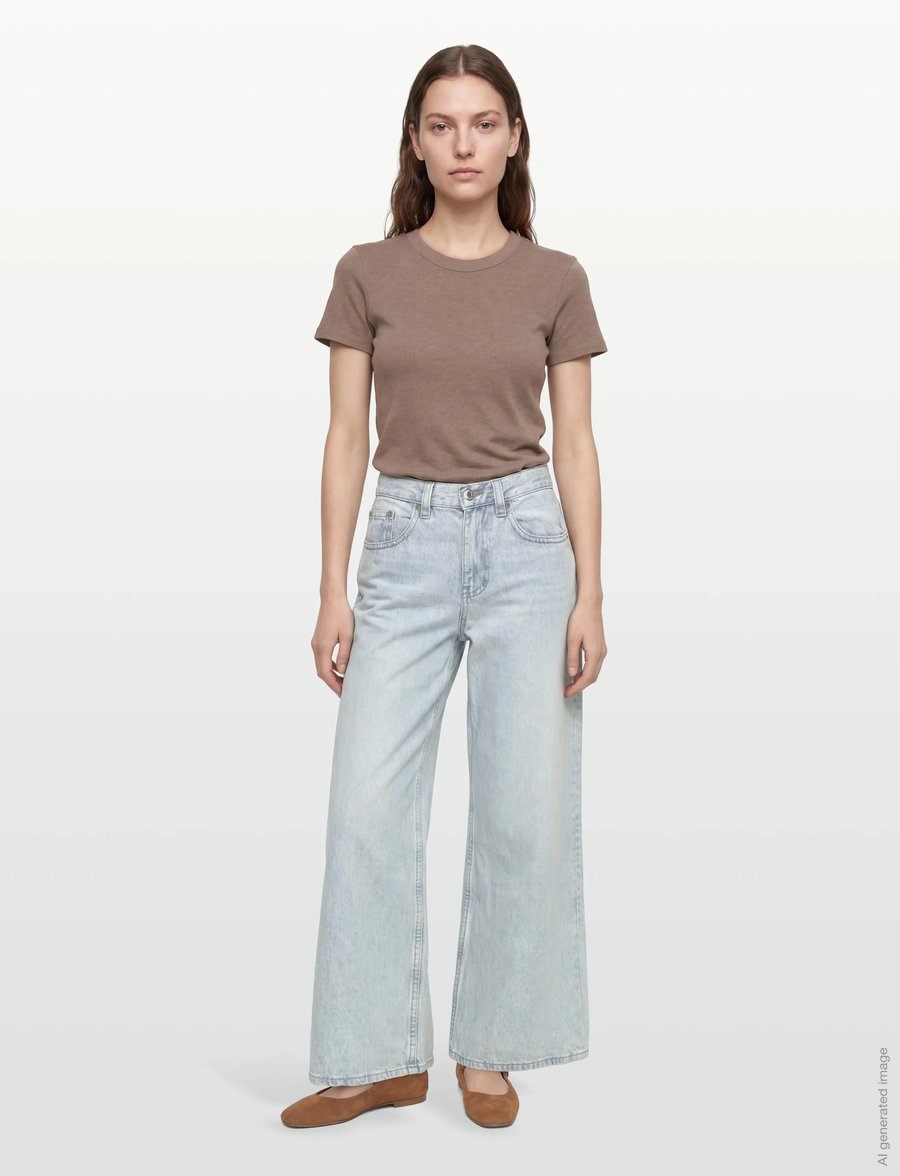 Gina Tricot - Baggy babe jeans - brede jeans - super lt blue (5508) - 0