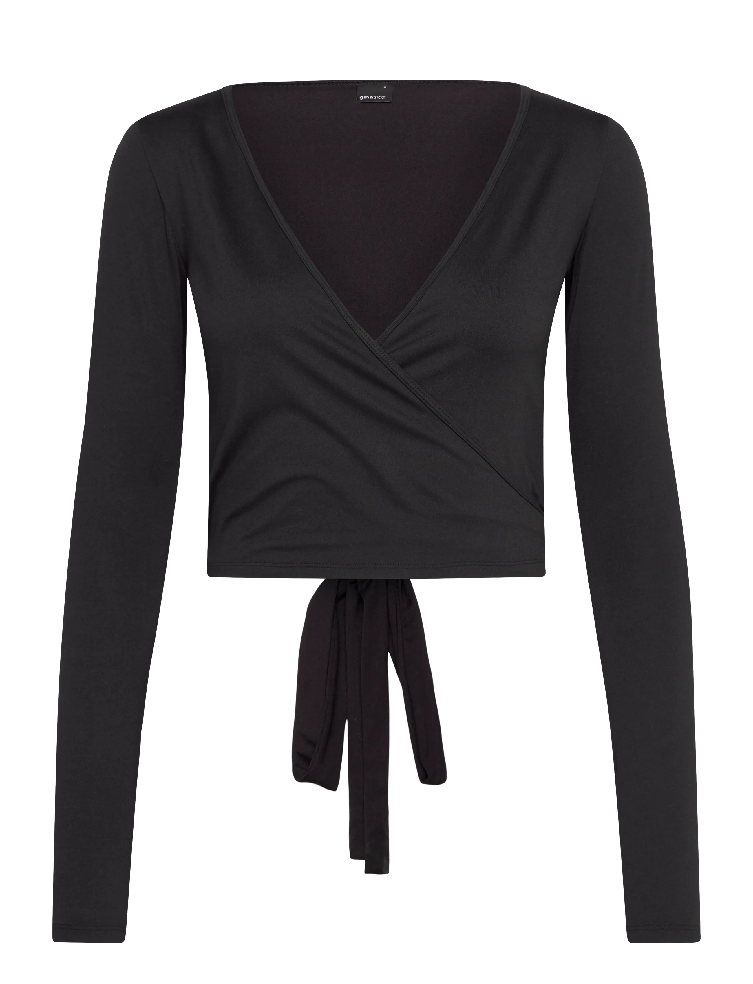 Gina Tricot Soft wrap yoga cardigan - Campaign - BLACK (9000) / black