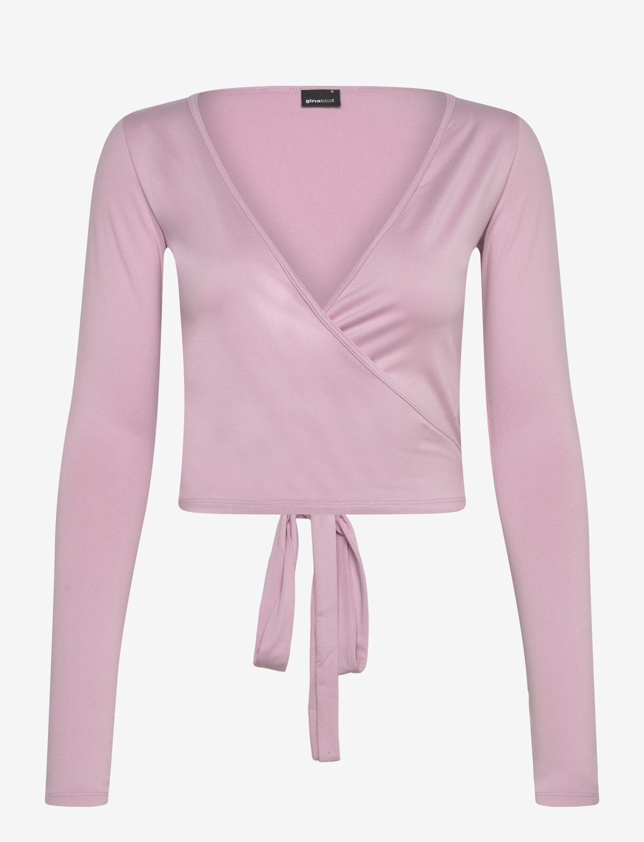Gina Tricot - Soft wrap yoga cardigan - langærmede toppe - dusty pink - 1