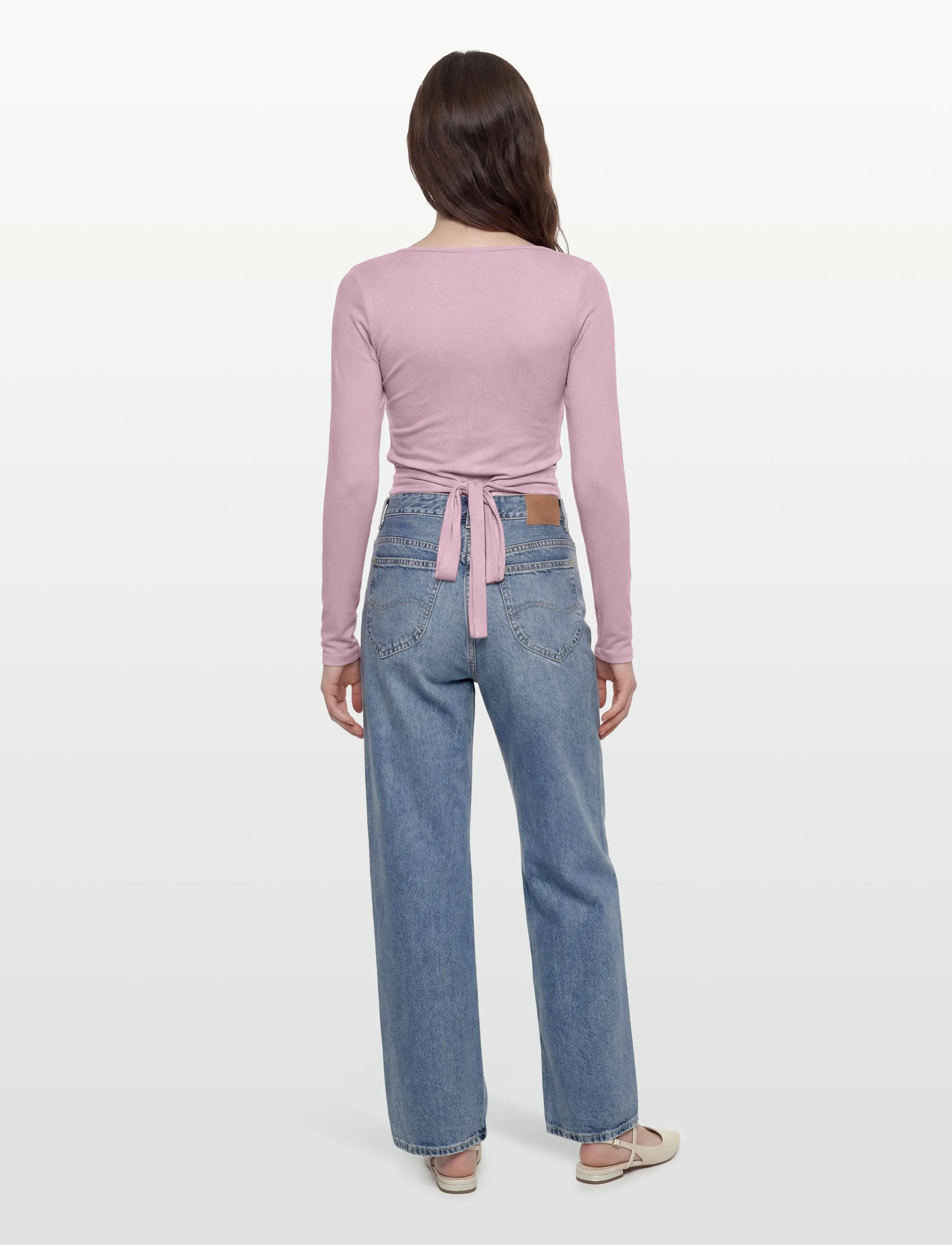 Gina Tricot - Soft wrap yoga cardigan - langærmede toppe - dusty pink - 4
