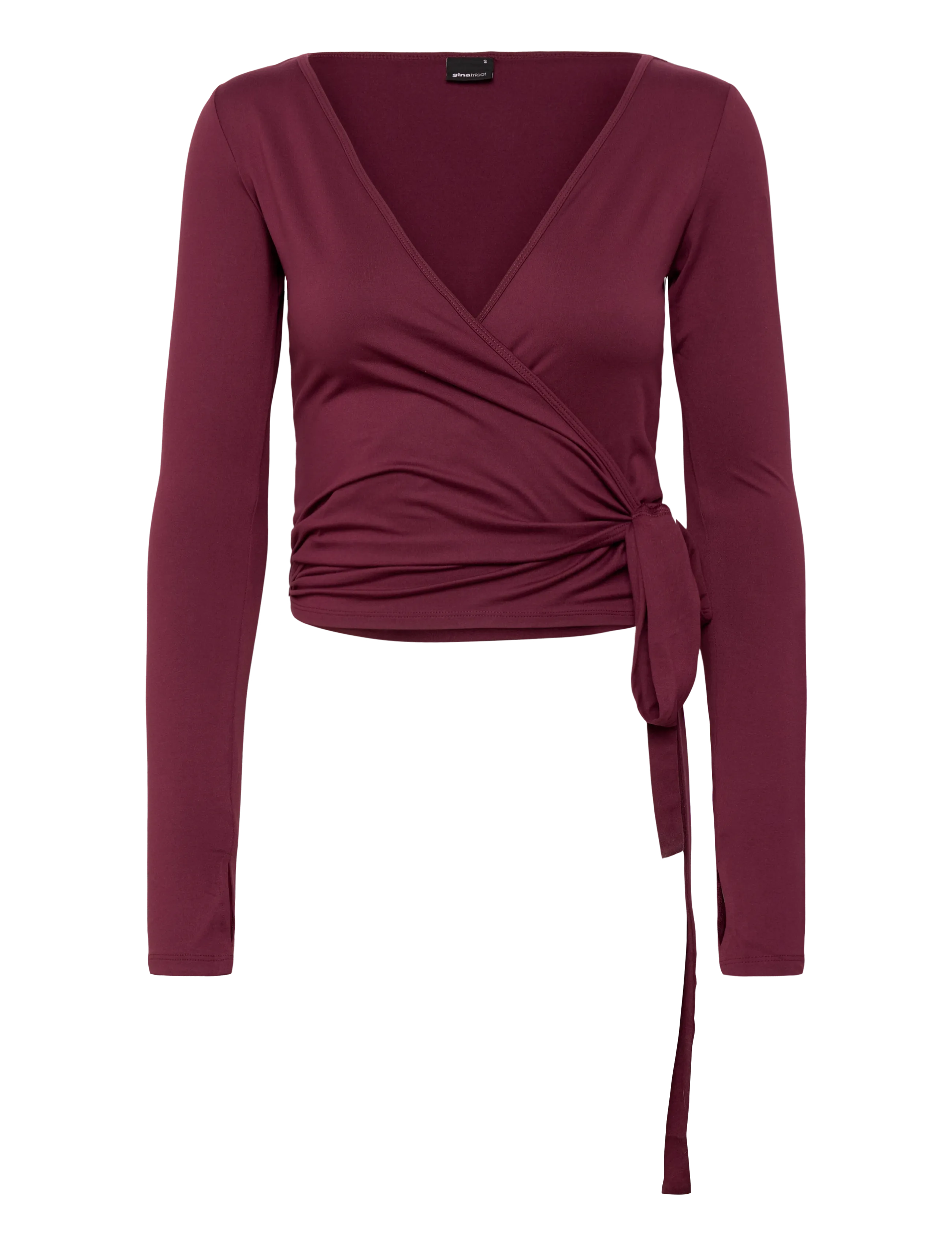 Gina Tricot Soft wrap yoga cardigan - Gina Tricot - WINE / burgundy