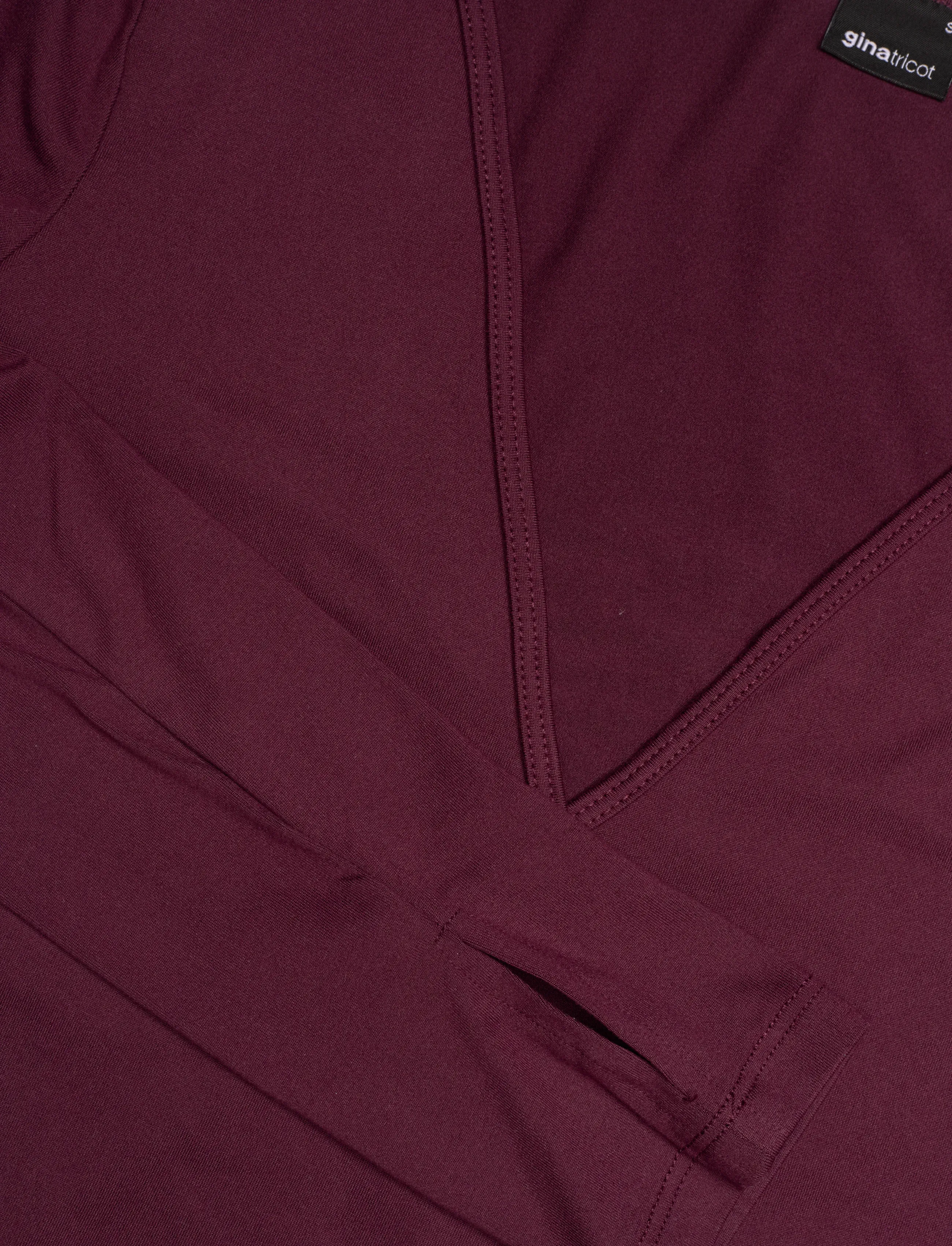 Gina Tricot - Soft wrap yoga cardigan - långärmade toppar - wine - 5