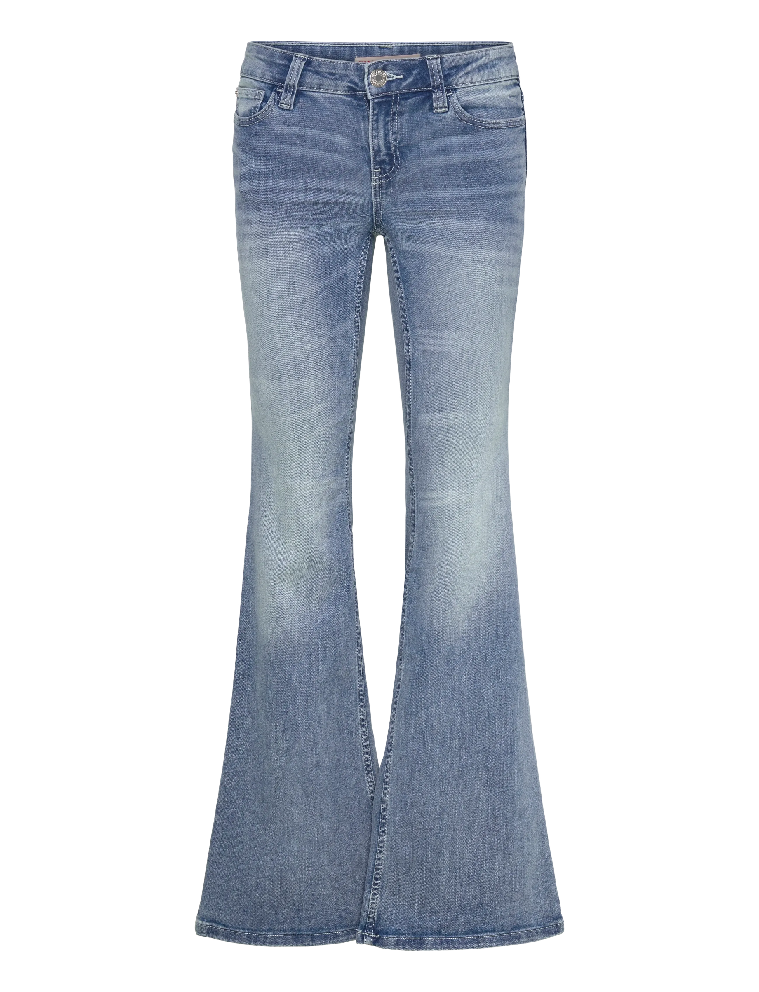 Gina Tricot Glow Low Flare Jeans, 40, Blue, Jeans > Flares, Dame