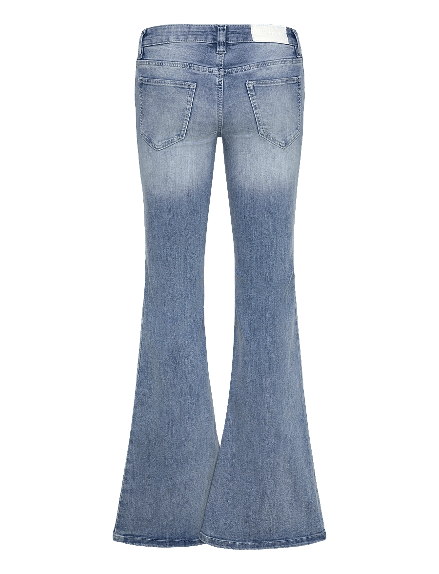 Gina Tricot - Glow low flare jeans - jeans évasés - lt blue - 1