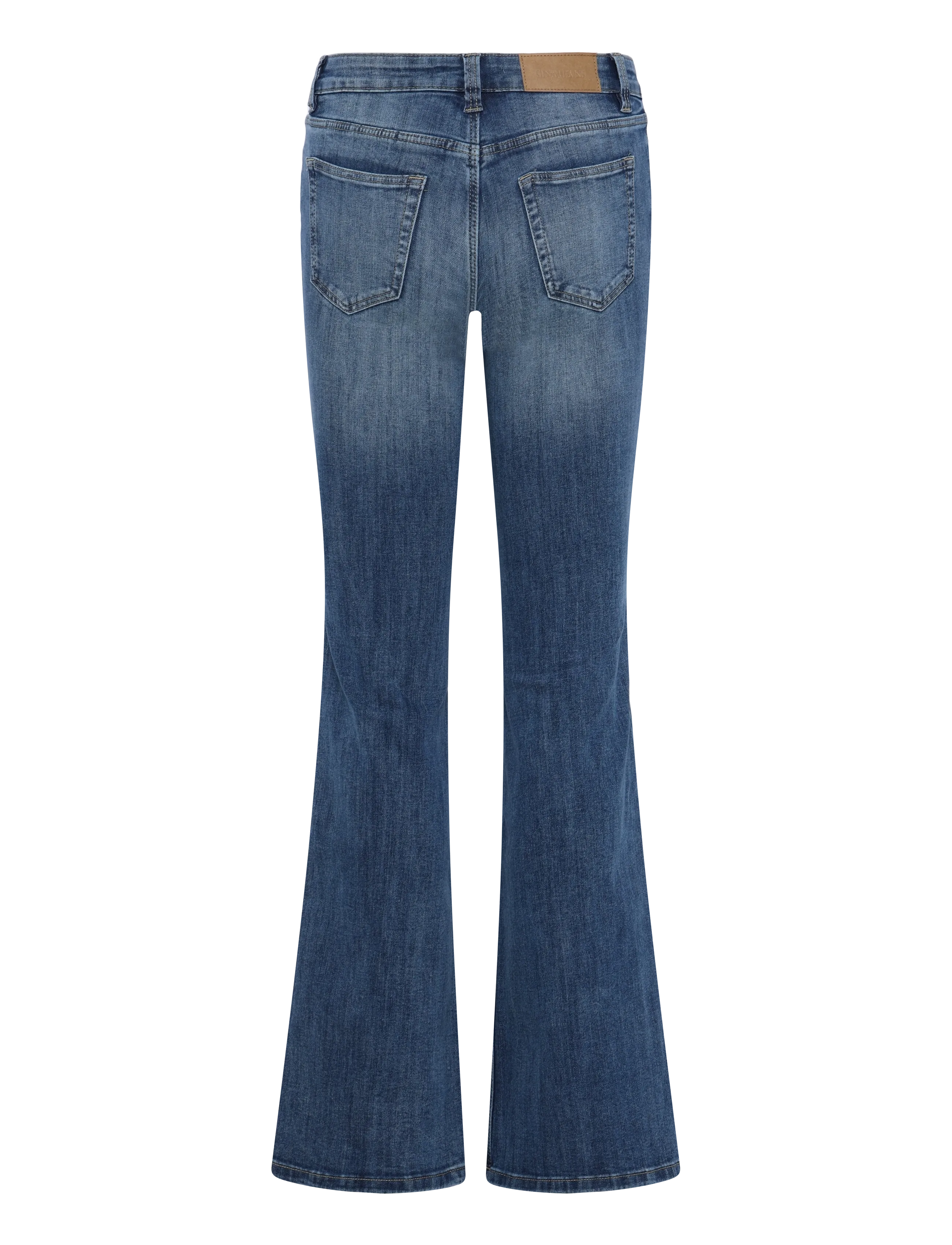 Gina Tricot - Glow low flare jeans - flared jeans - mid blue - 1