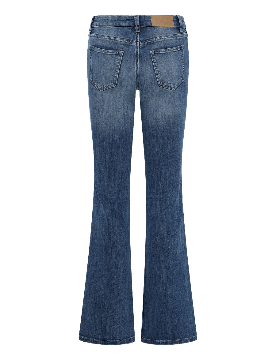 Gina Tricot - Glow low flare jeans - flared jeans - mid blue - 1