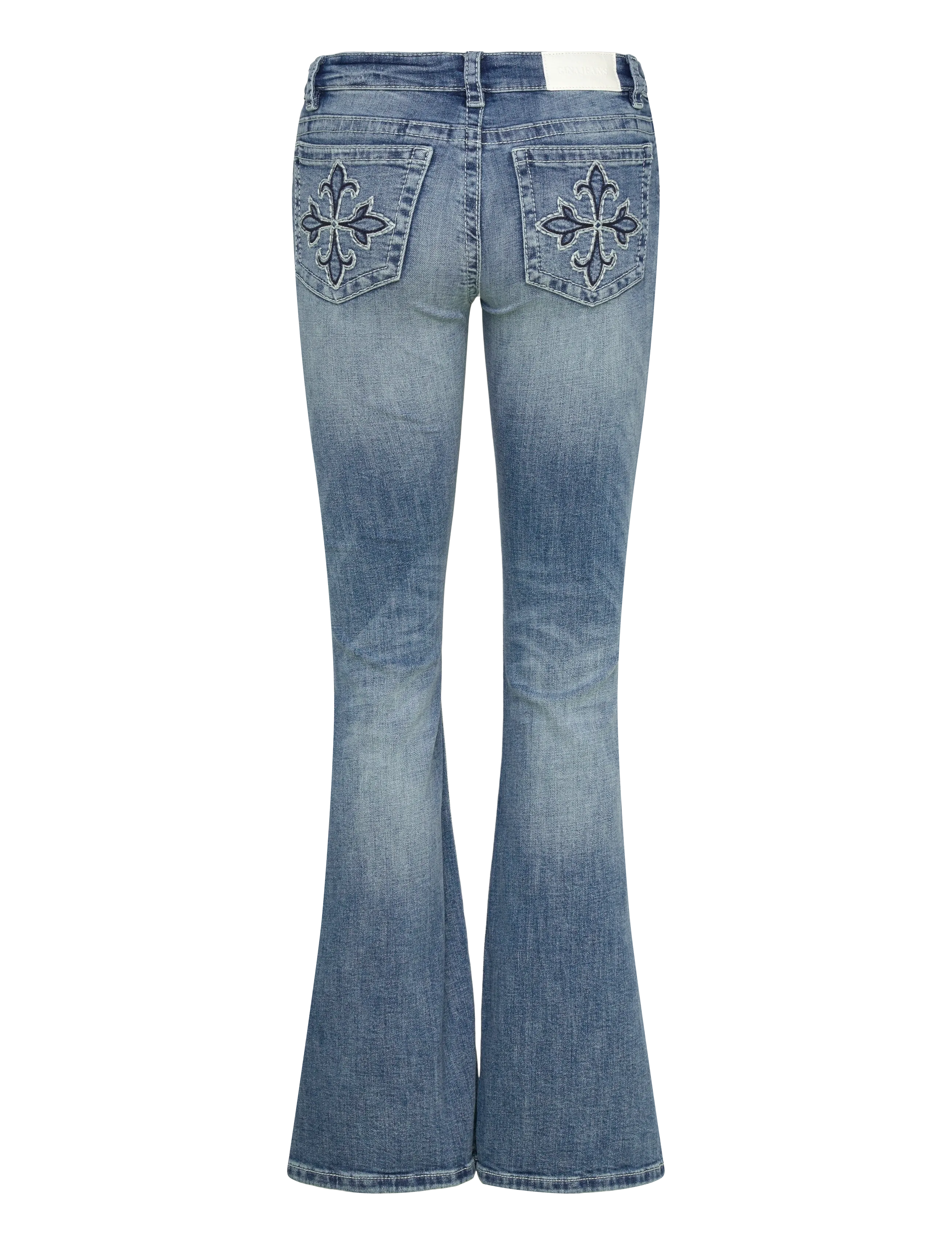 Gina Tricot - Glow rise flare jeans - jeans évasés - mid blue - 2