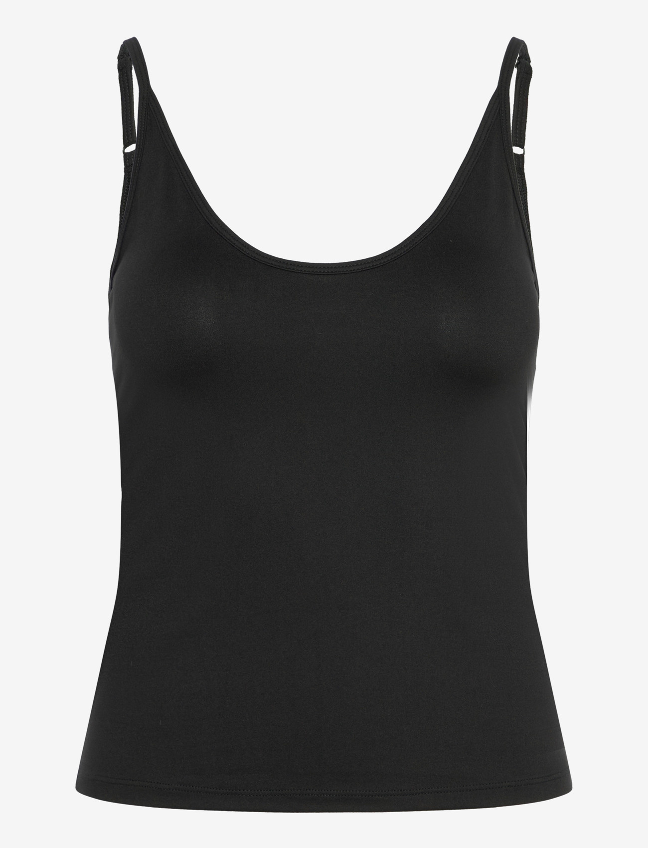 Gina Tricot - Soft strap yoga singlet - toppe & t-shirts - black (9000) - 0