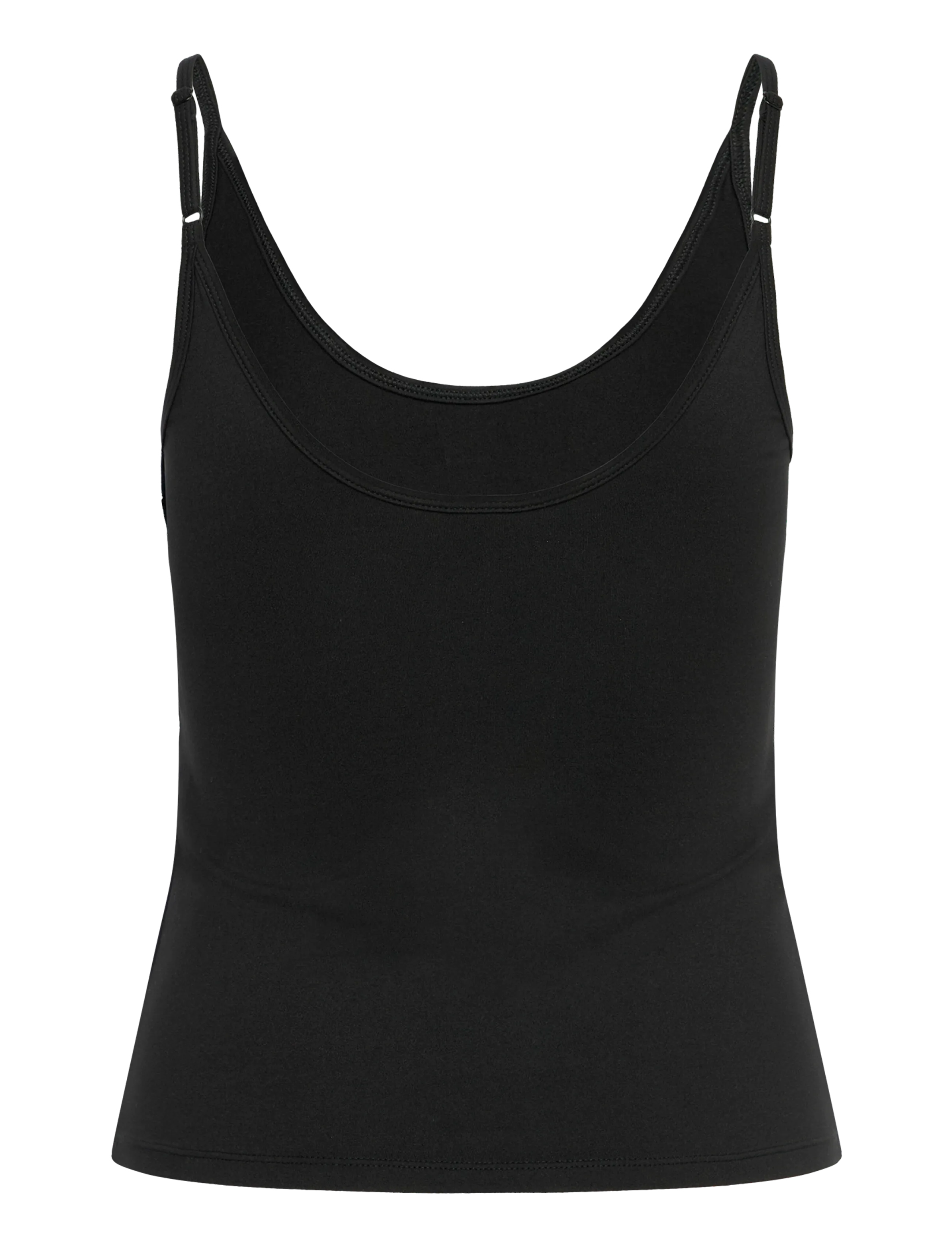 Gina Tricot - Soft strap yoga singlet - toppar & t-shirts - black (9000) - 1